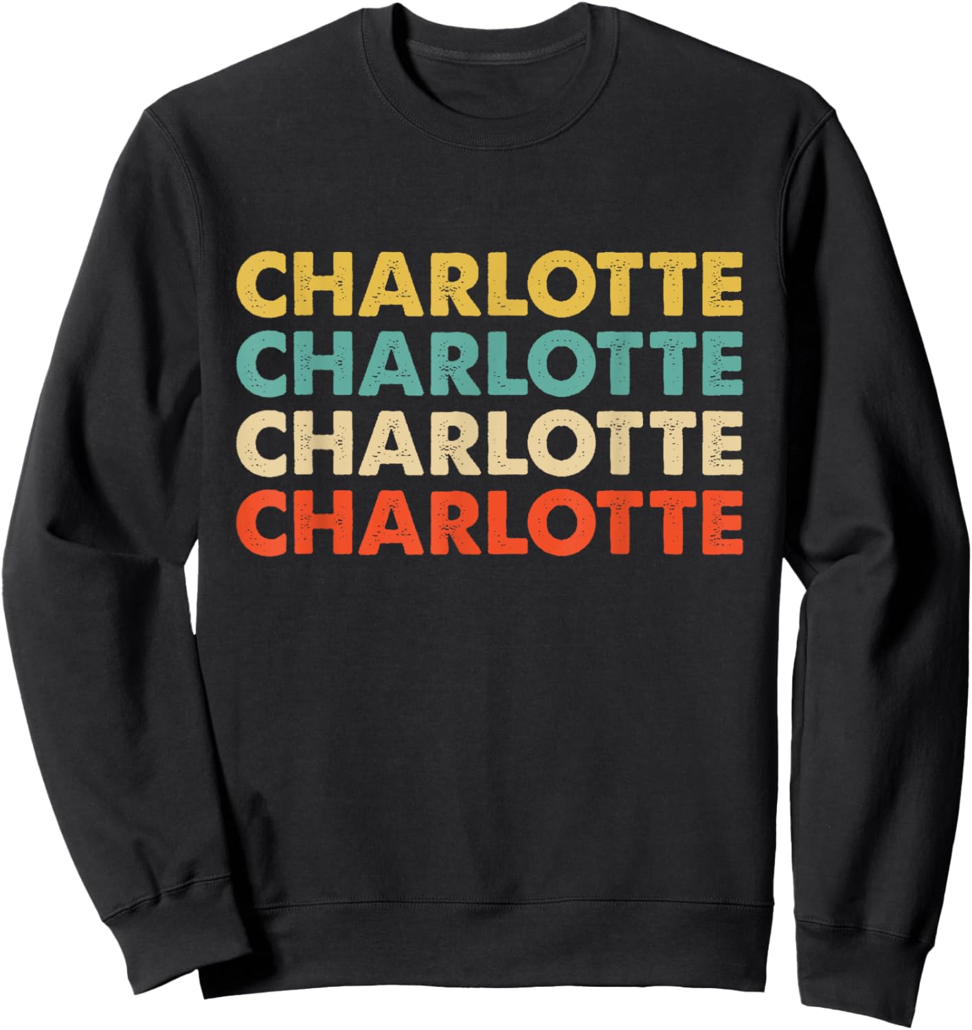 Charlotte Name Sweatshirt - Sweatshirt | Black