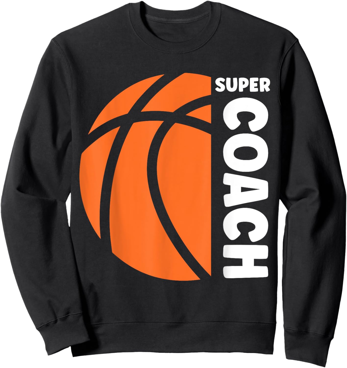 Super entraineur Basket-ball sport coach de basket Sweatshirt - Sweatshirt | Black