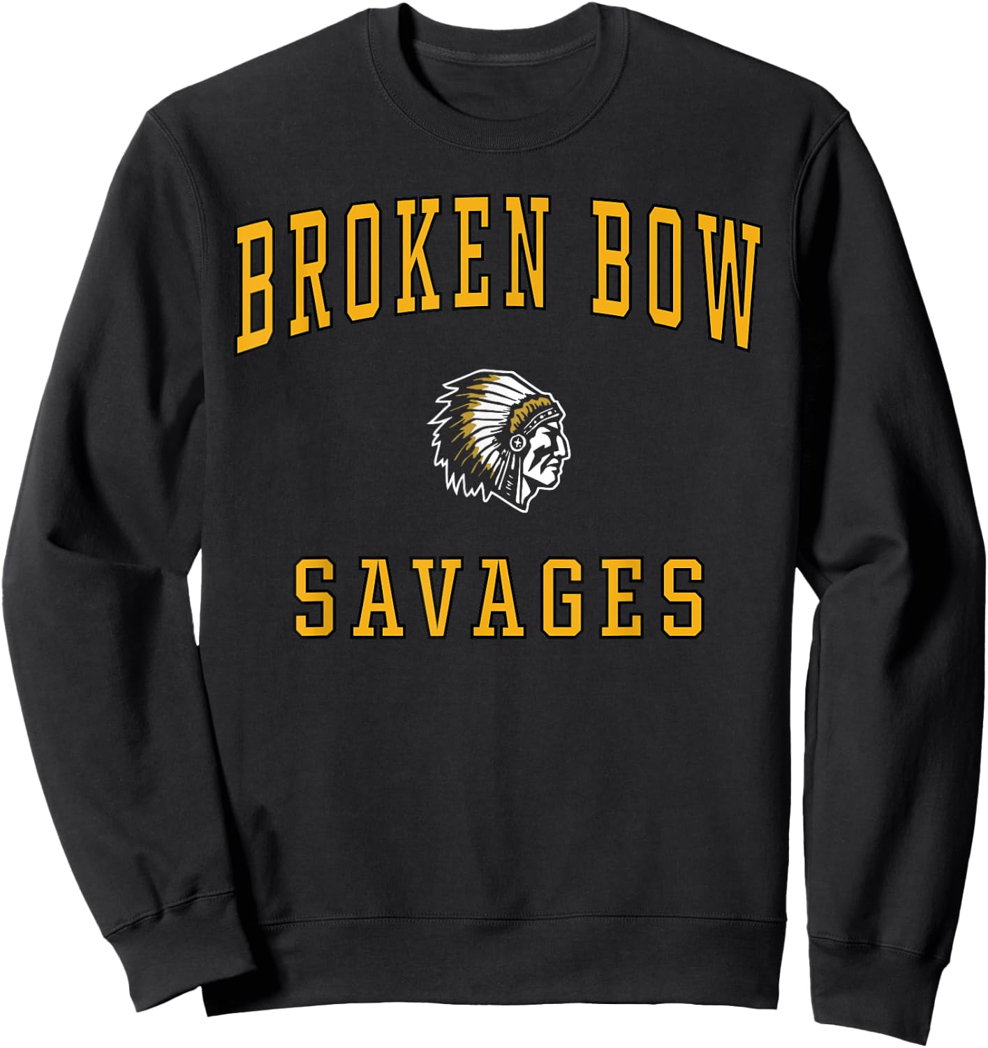 Broken Bow High School Savages Sweatshirt - Sweatshirt | Black