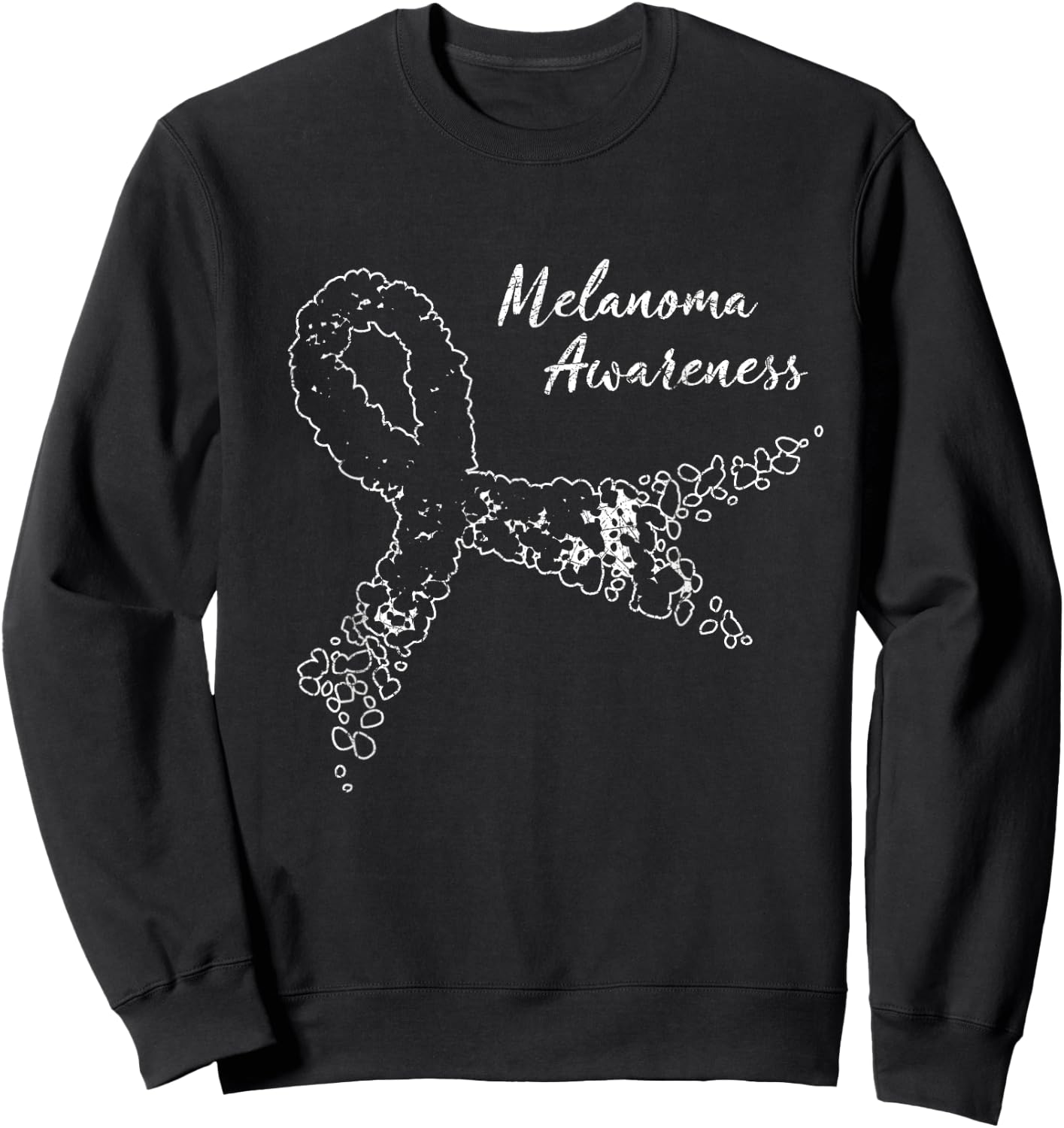 Melanoma Awareness Skin Cancer Awareness Sweatshirt - Sweatshirt | Black