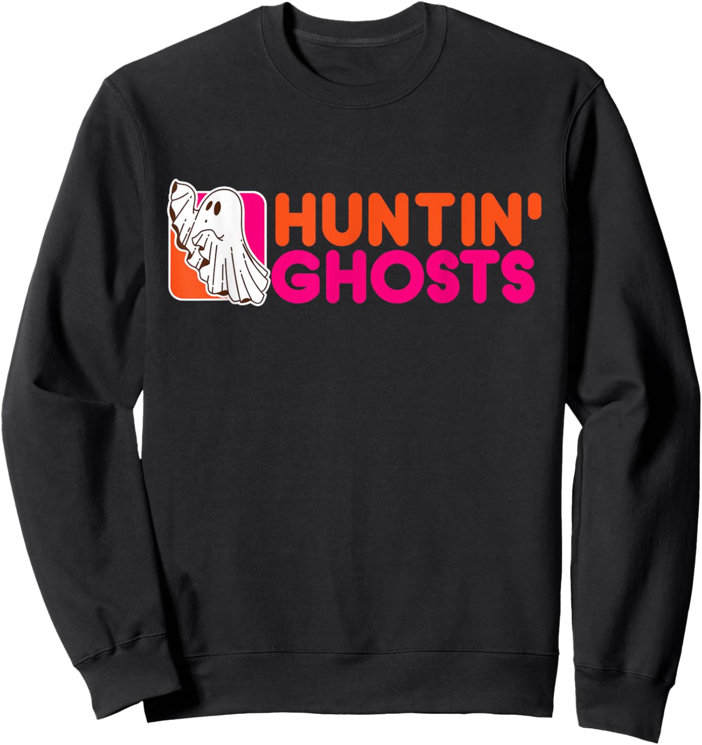 Hunting Ghosts - Ghost Hunter Paranormal Activity Halloween Sweatshirt - Sweatshirt | Black