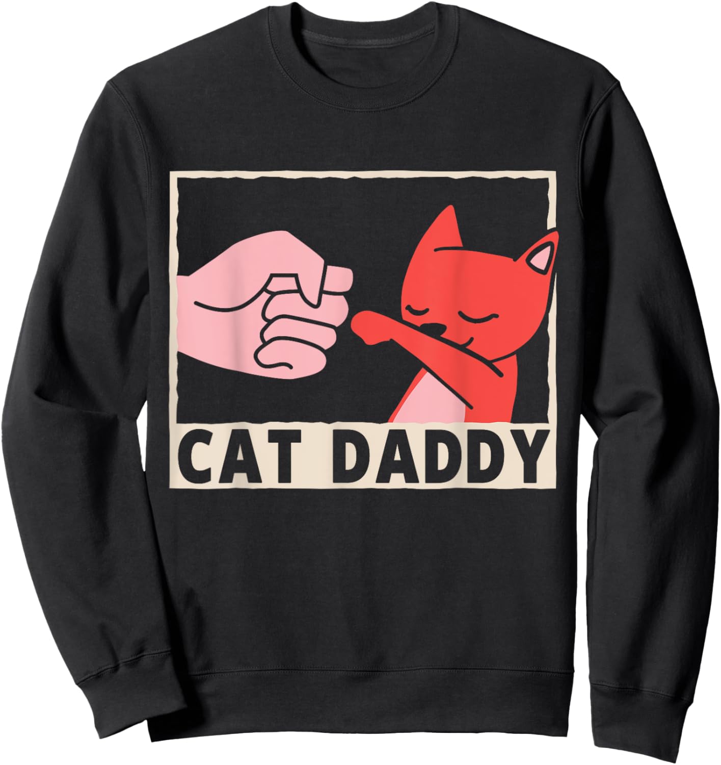Cat Daddy Cat Dad Women Kids Sweatshirt - Sweatshirt | Black