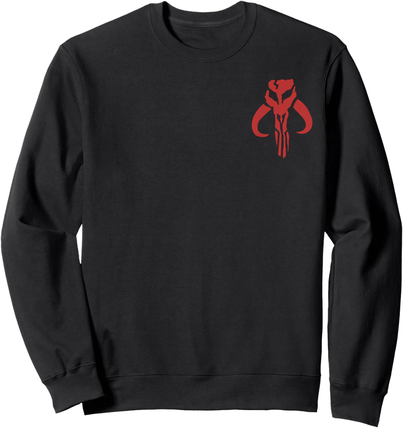 Star Wars Classic Mandalorian Mythosaur Skull Pocket Symbol Sweatshirt - Sweatshirt | Black