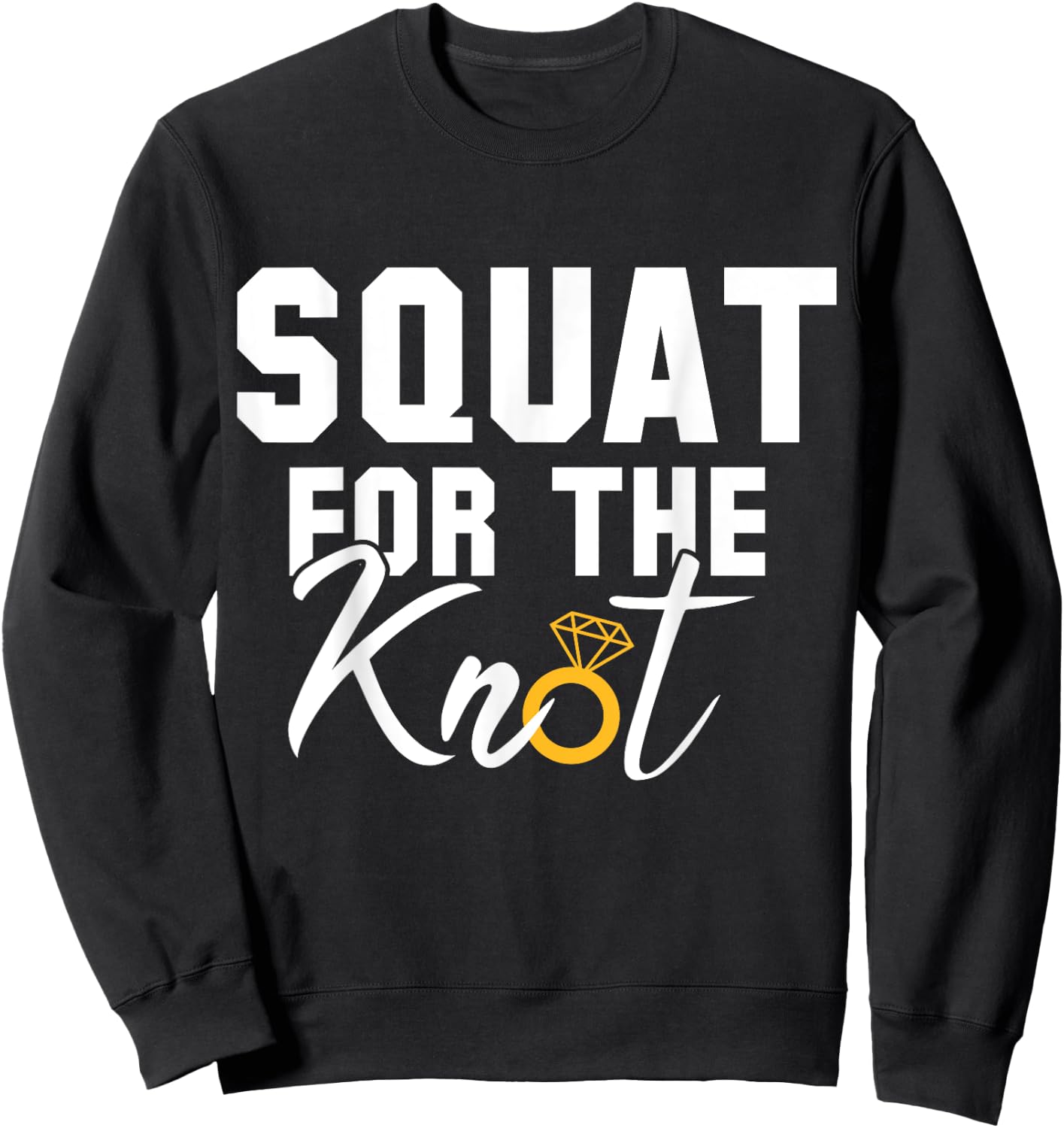 Women Workout Squat Bride Wedding Cool Fitness Lover Gift Sweatshirt - Sweatshirt | Black
