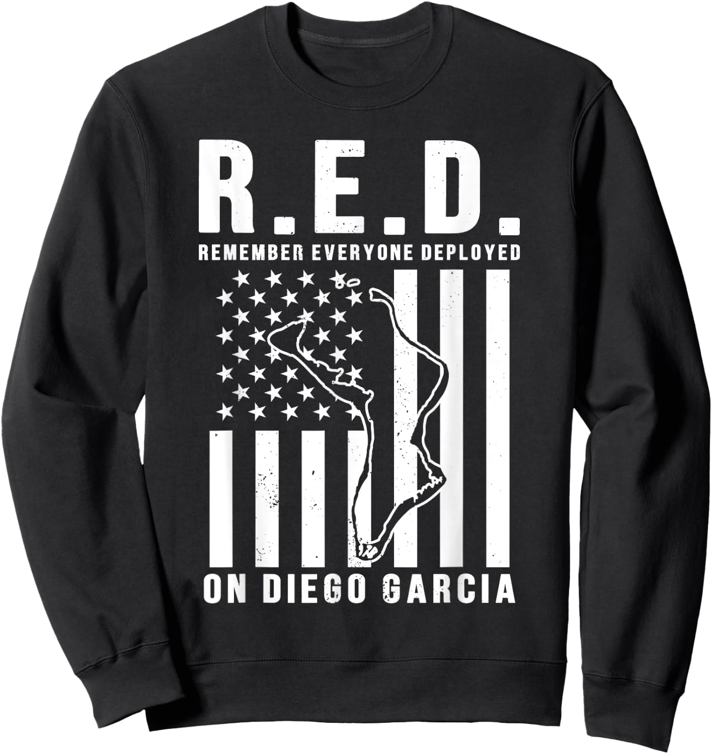 Deployed to Diego Garcia- RED Fridays Sweatshirt - Sweatshirt | Black