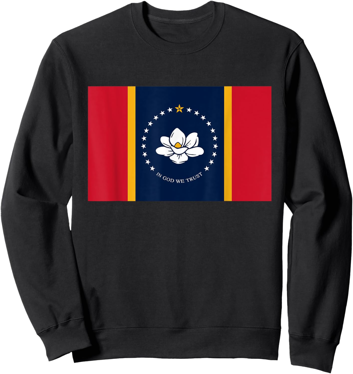 Mississippi New State Flag Sweatshirt - Sweatshirt | Black