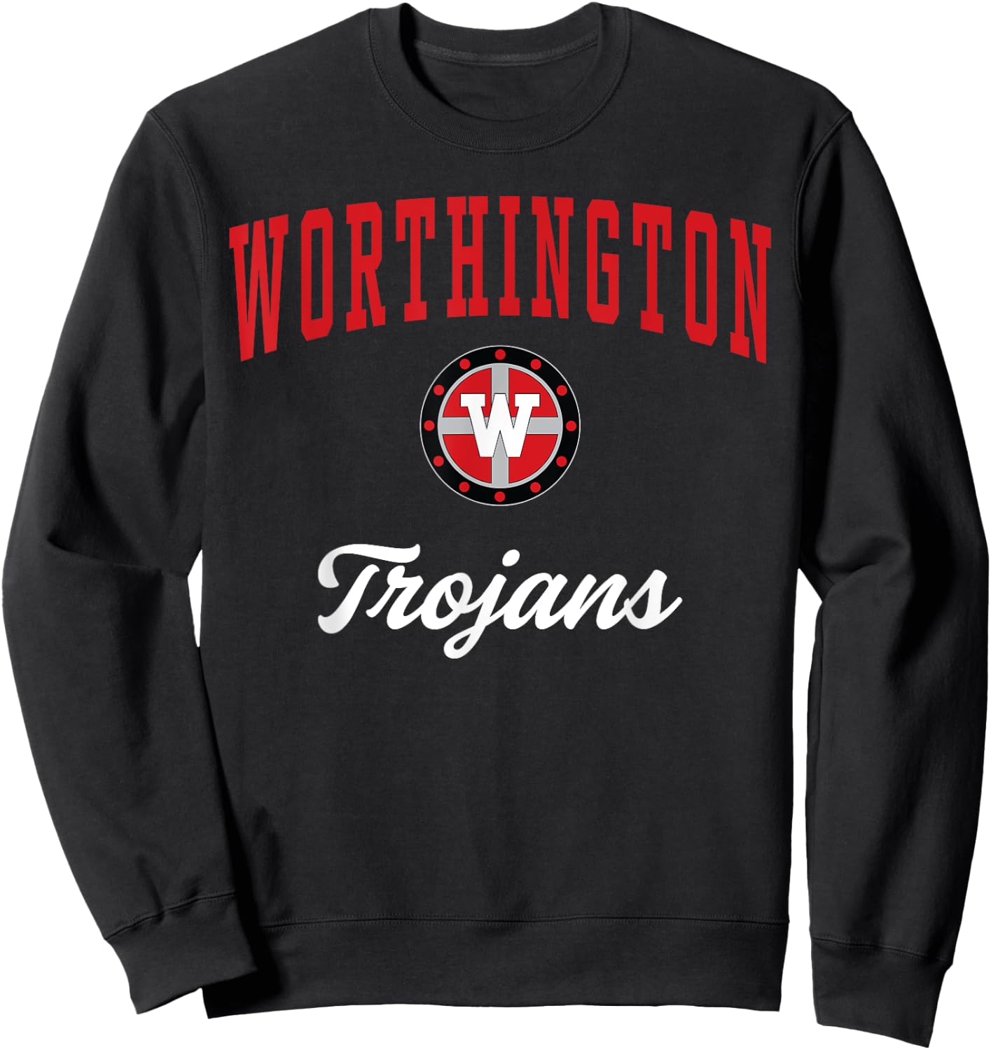 Worthington High School Trojans Sweatshirt - Sweatshirt | Black
