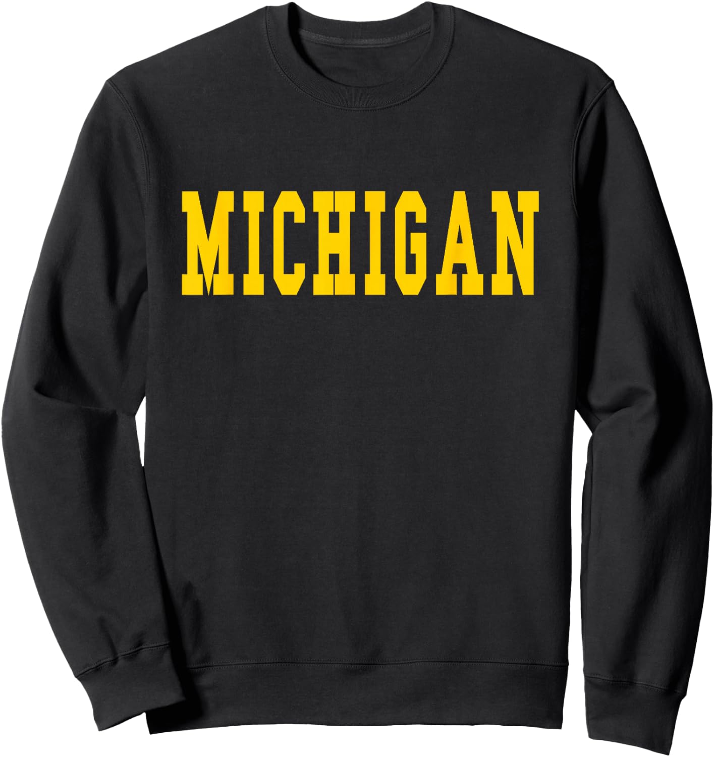 Michigan - Throwback Design - Classic Sweatshirt - Sweatshirt | Black