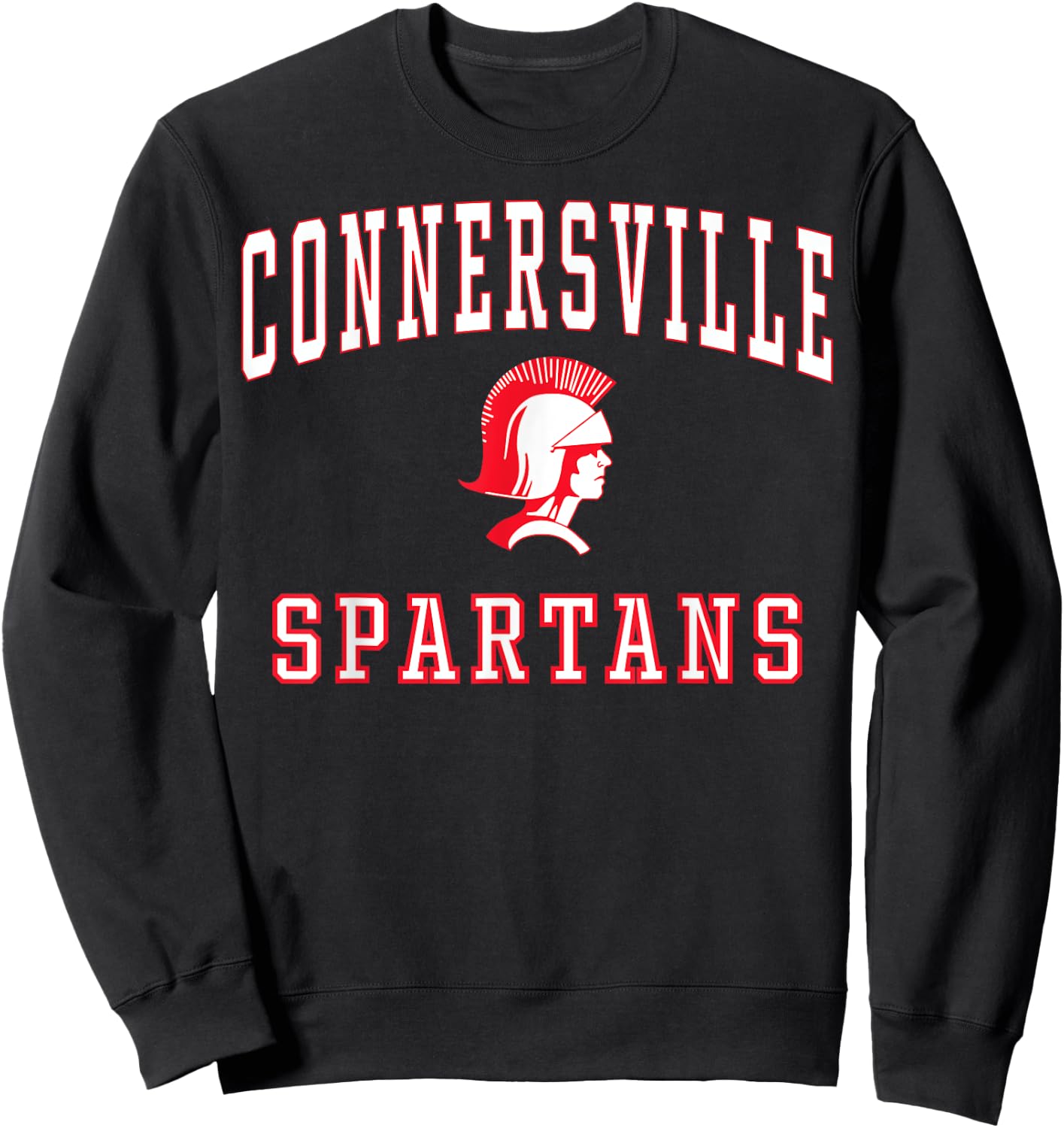 Connersville High School Spartans C1 Sweatshirt - Sweatshirt | Black