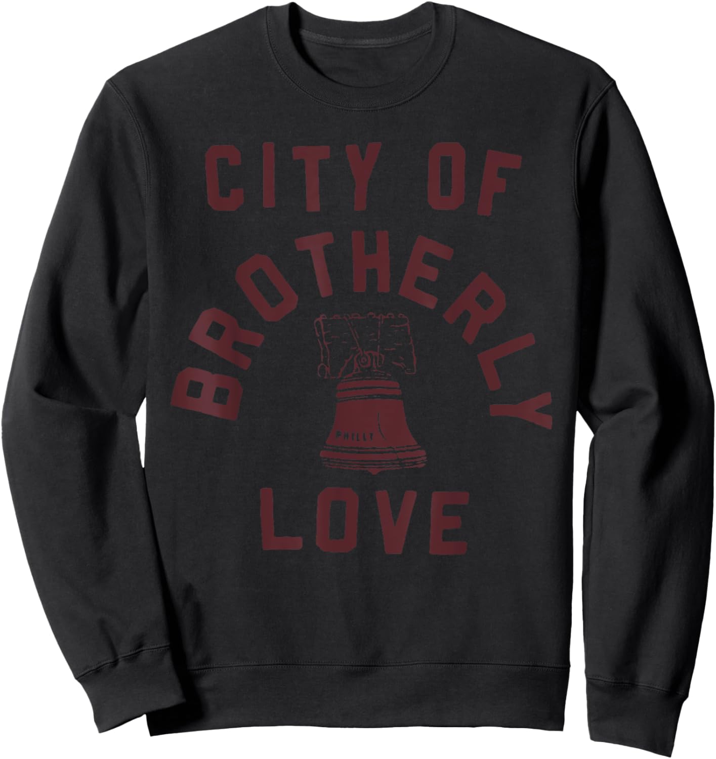 Philadelphia City Philly Brotherly Love Cute Sweatshirt - Sweatshirt | Black