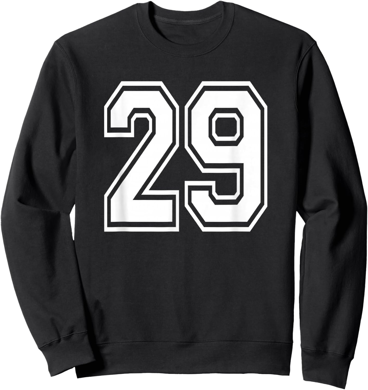 Number 29 Birthday Gift Sports Player Team Numbered Jersey Sweatshirt - Sweatshirt | Black