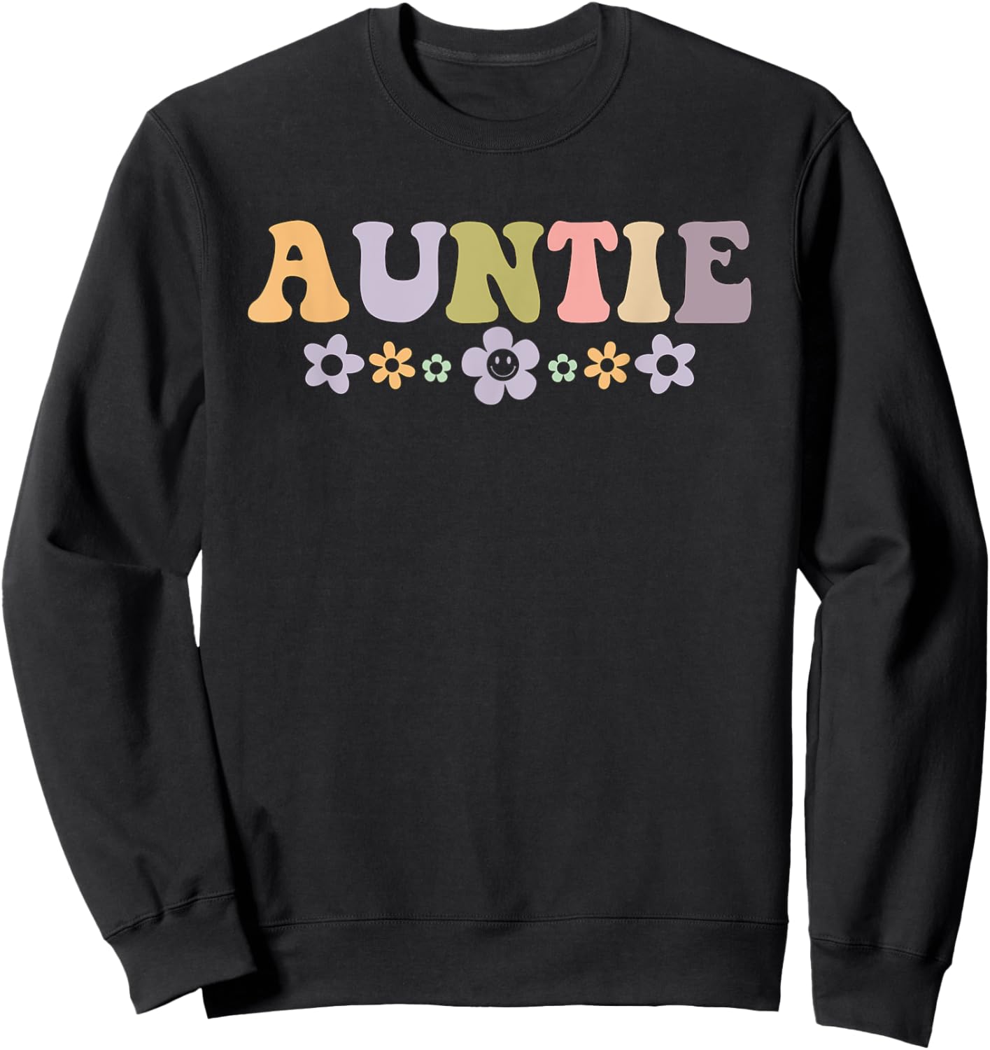 Cool Aunt vintage floral design to auntie from niece Sweatshirt - Sweatshirt | Black