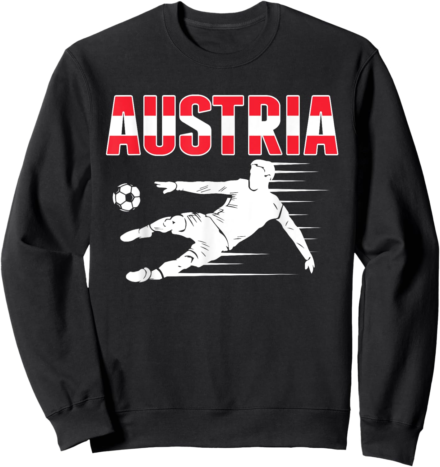 Austria Soccer Fans Jersey - Austrian Football Supporters Sweatshirt - Sweatshirt | Black