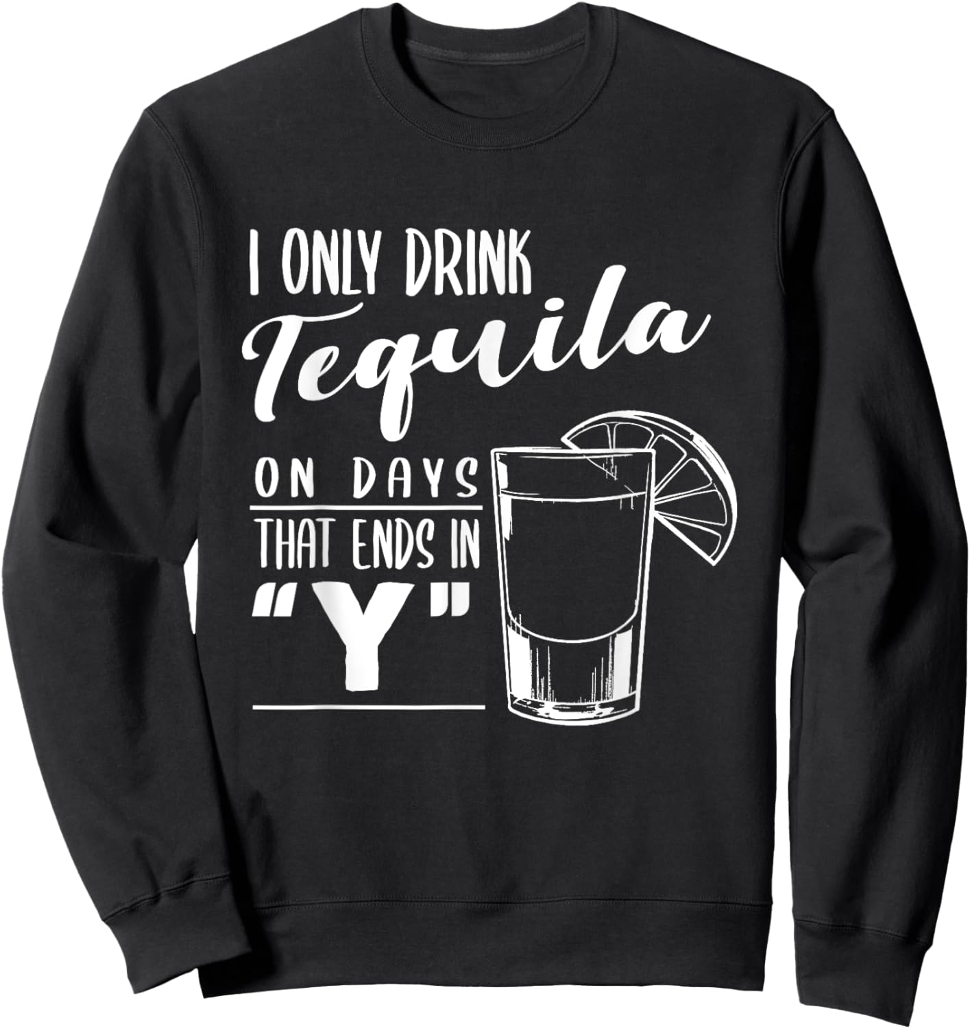 Mis Amigos Funny Salt Lime & Tacos Tequila Sweatshirt - Sweatshirt | Black