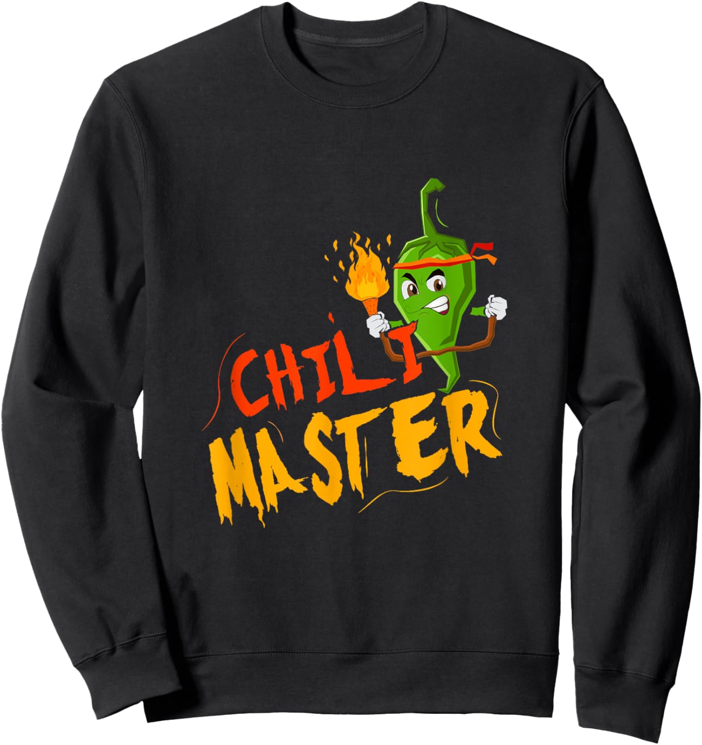Chili Master Spicy Flavoring Pepper Foodie Food Lover Sweatshirt - Sweatshirt | Black