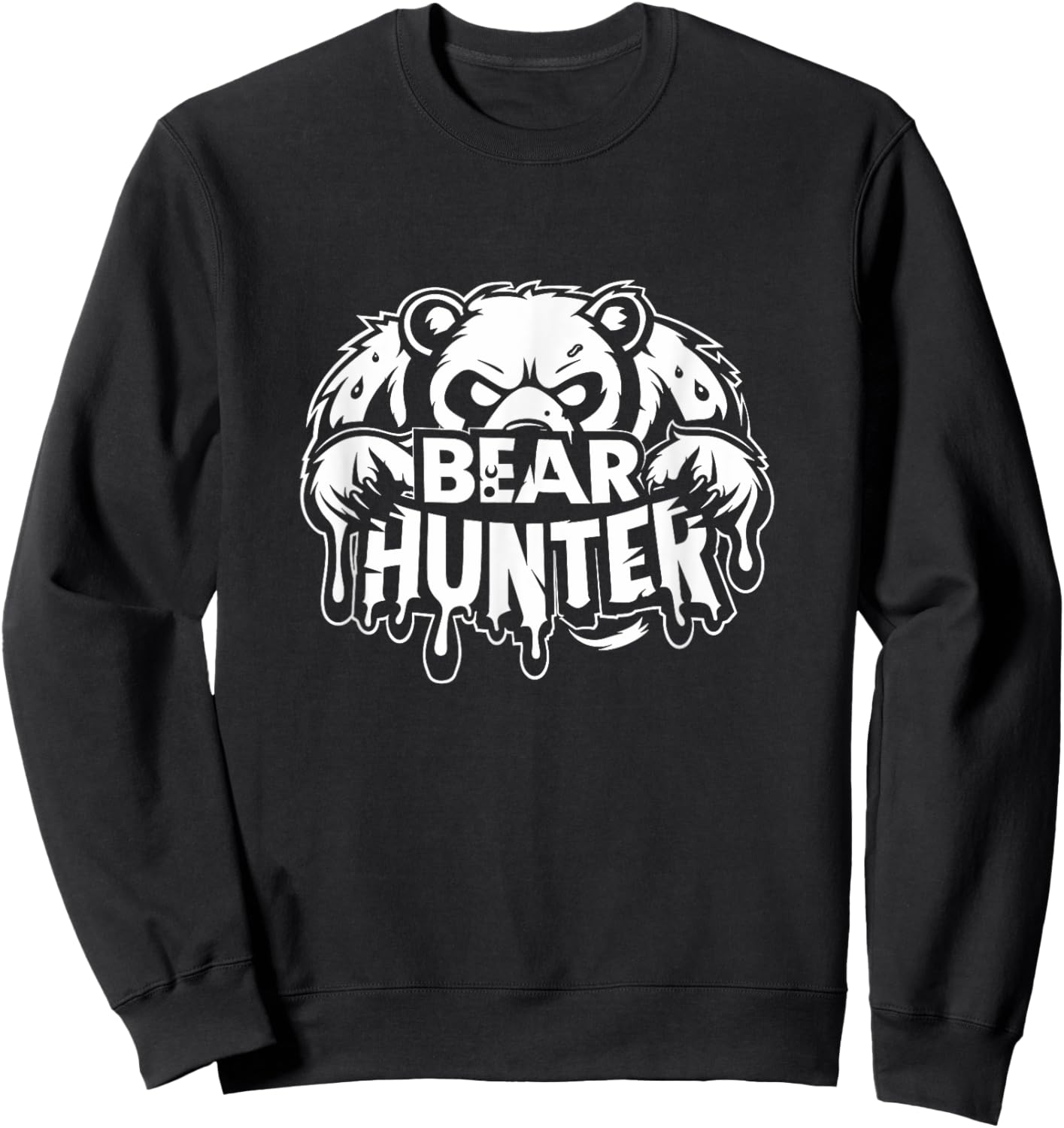 Prowling Bear Hunter, Bold Gay Bear Sweatshirt - Sweatshirt | Black
