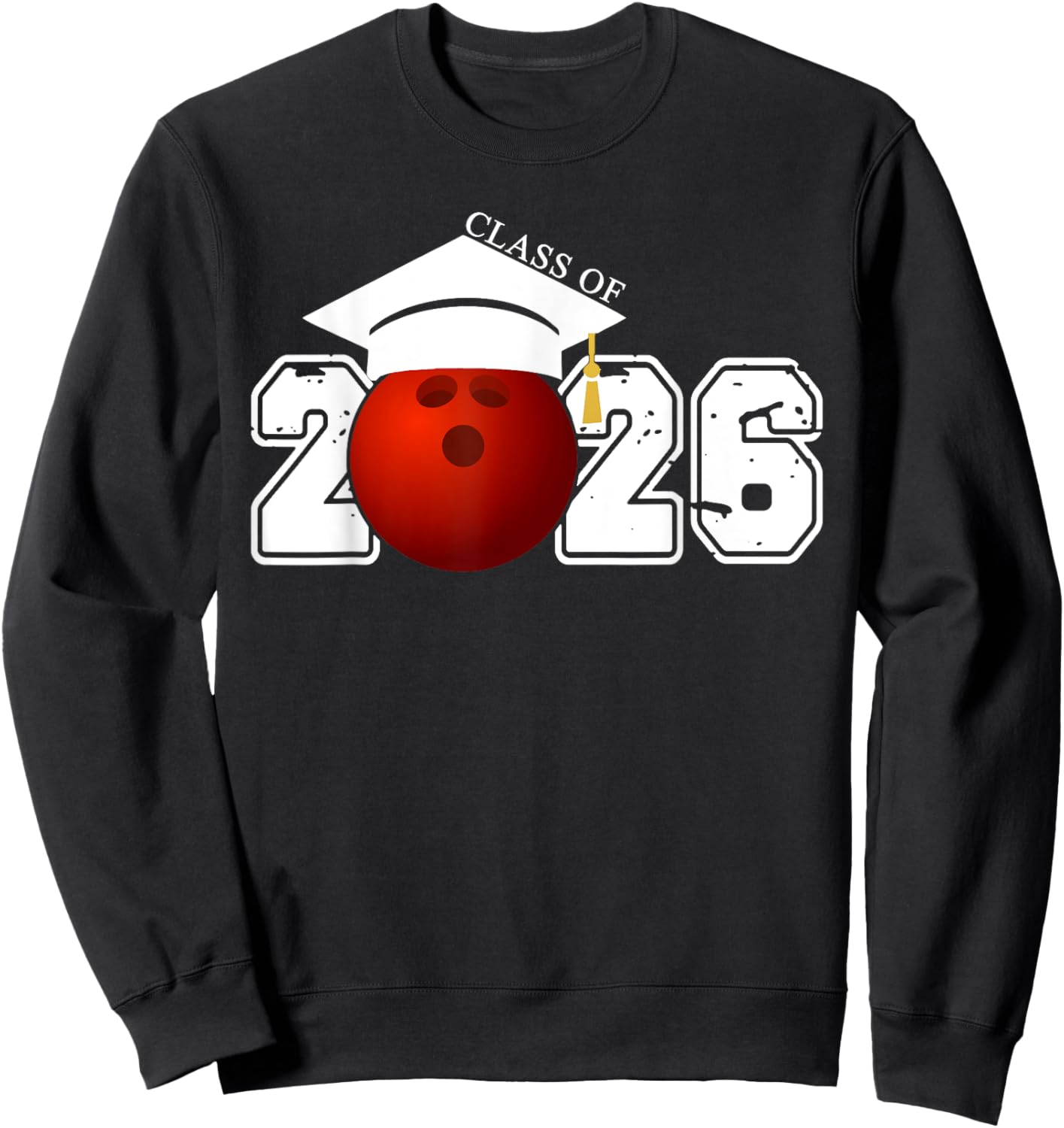 Senior Class Of 2026 Graduation Bowling Graduate Gifts Sweatshirt - Sweatshirt | Black
