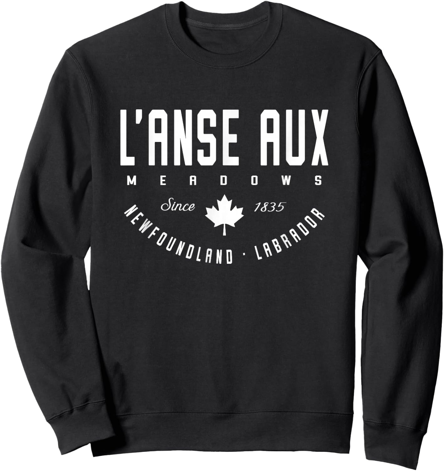 CA L'Anse aux Meadows Newfoundland & Labrador Sweatshirt - Sweatshirt | Black