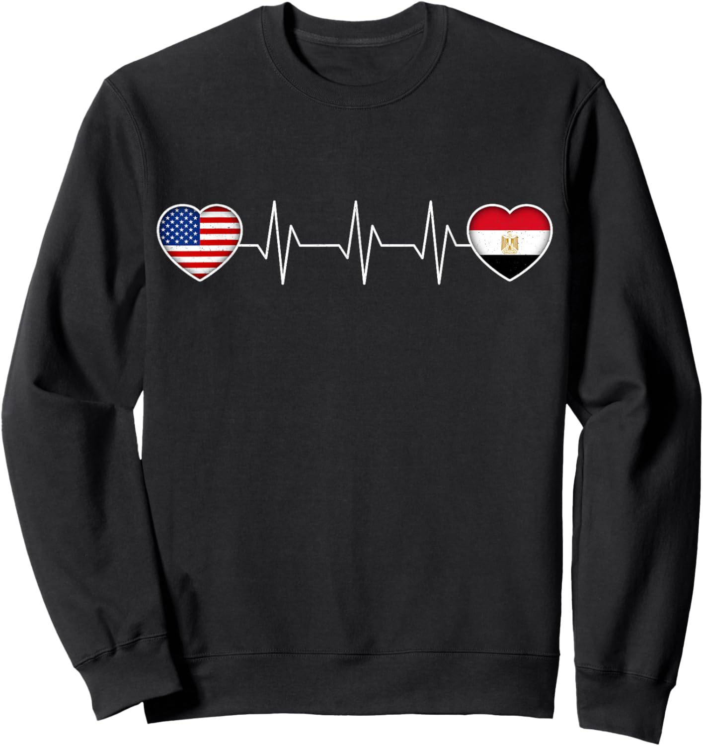 Egypt & USA Sweatshirt - Sweatshirt | Black