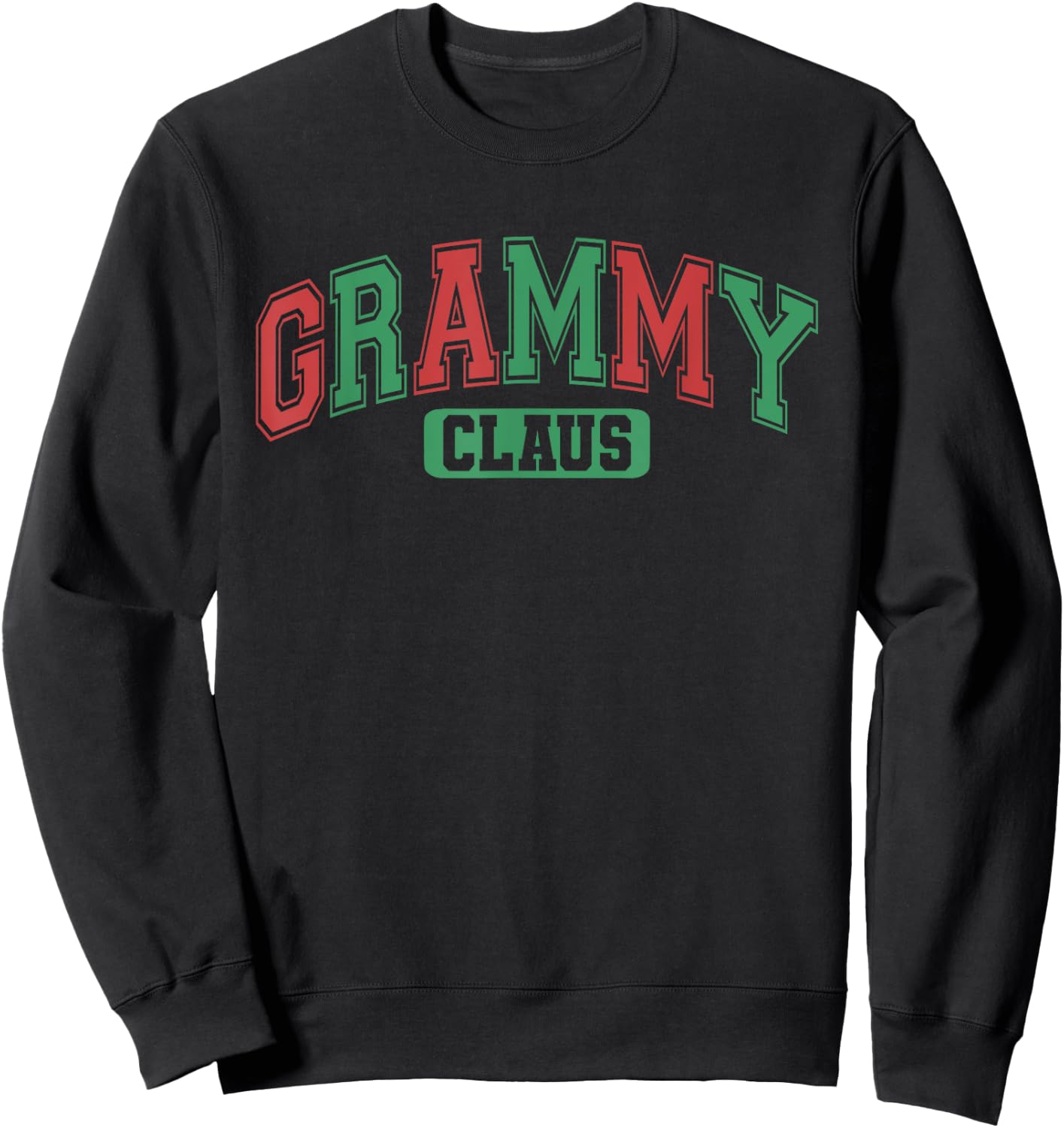 Grammy Claus Xmas Santa Hat Matching Family Christmas Sweatshirt - Sweatshirt | Black