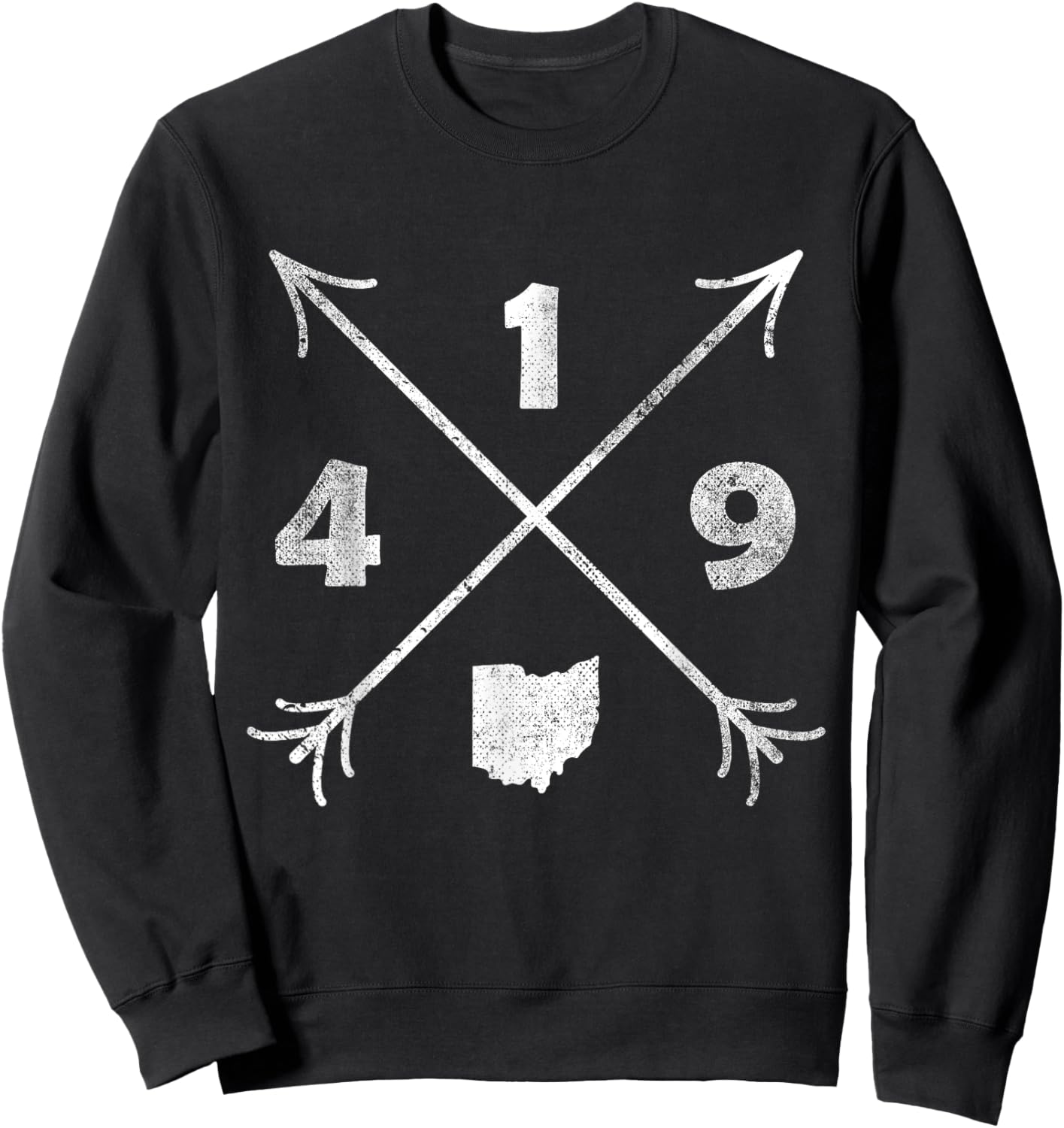 Toledo Ohio OH | area code 419 Sweatshirt - Sweatshirt | Black