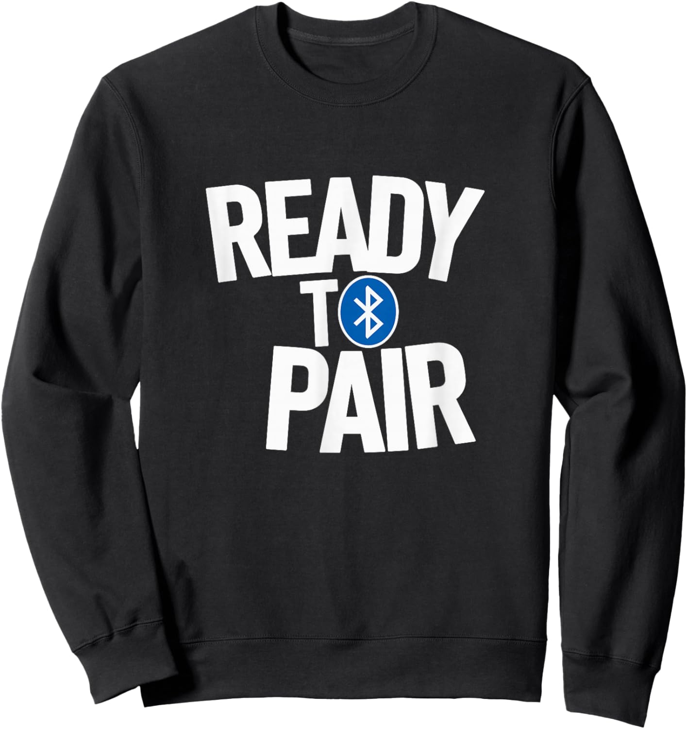 Plug-and-play Bluetooth connectivity - Simple tech-savvy nerds , Black, S Sweatshirt - Sweatshirt | Black