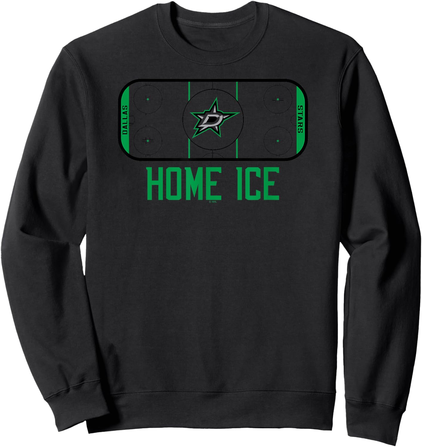 Dallas Stars Home Ice White Officially Licensed Sweatshirt - Sweatshirt | Black