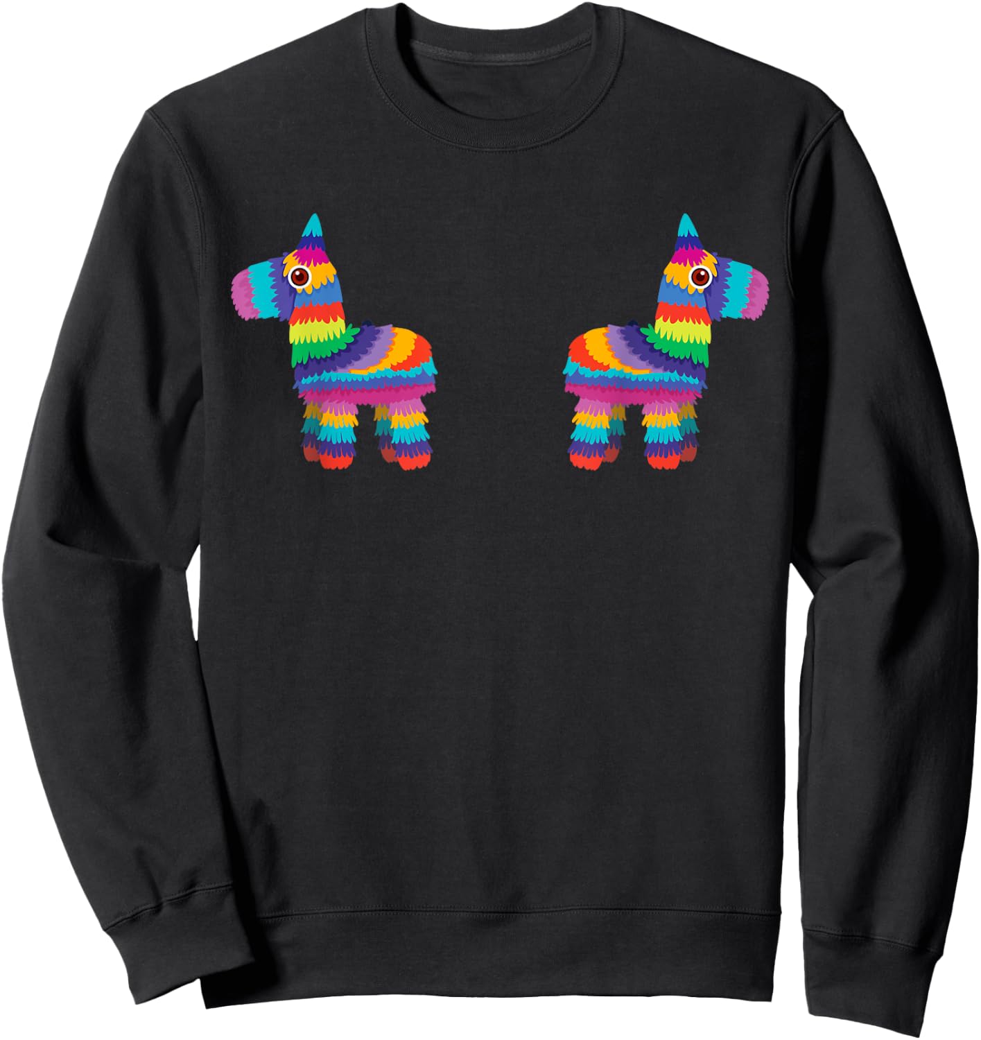 Pinata Boobs Cinco de Mayo Mexican Food Drink Party Sweatshirt - Sweatshirt | Black