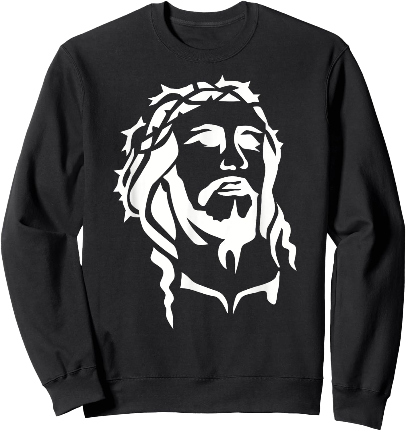 Jesus christ head Sweatshirt - Sweatshirt | Black