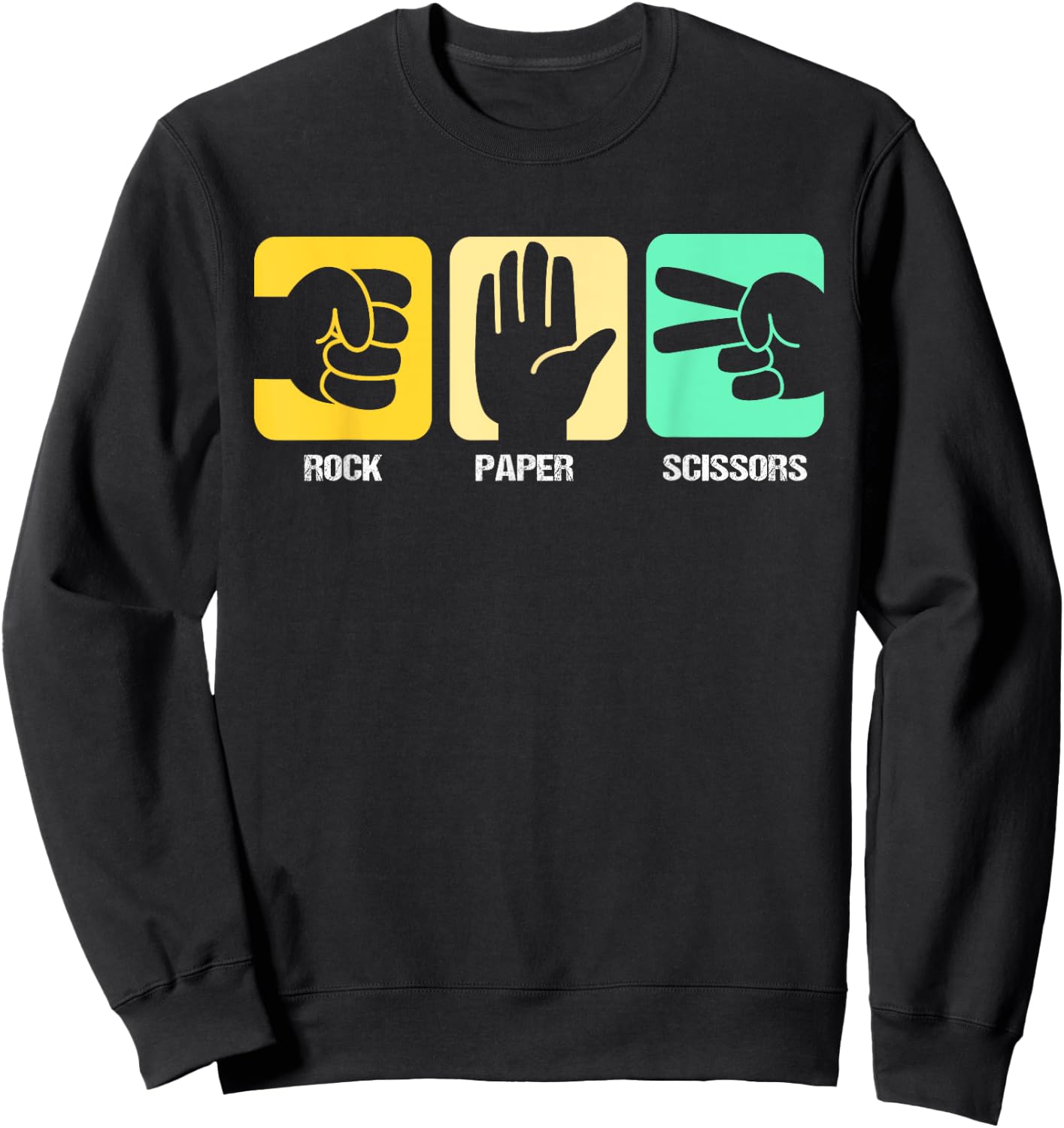 Rock Paper Scissors Sweatshirt - Sweatshirt | Black
