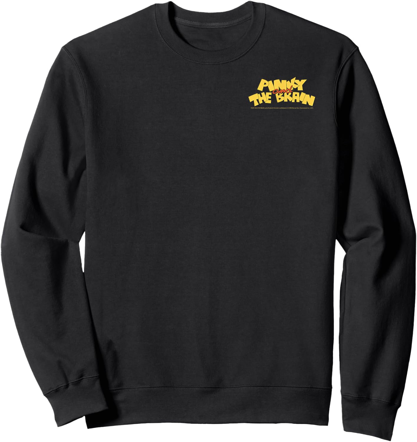 Pinky And The Brain Pocket Logo Sweatshirt - Sweatshirt | Black