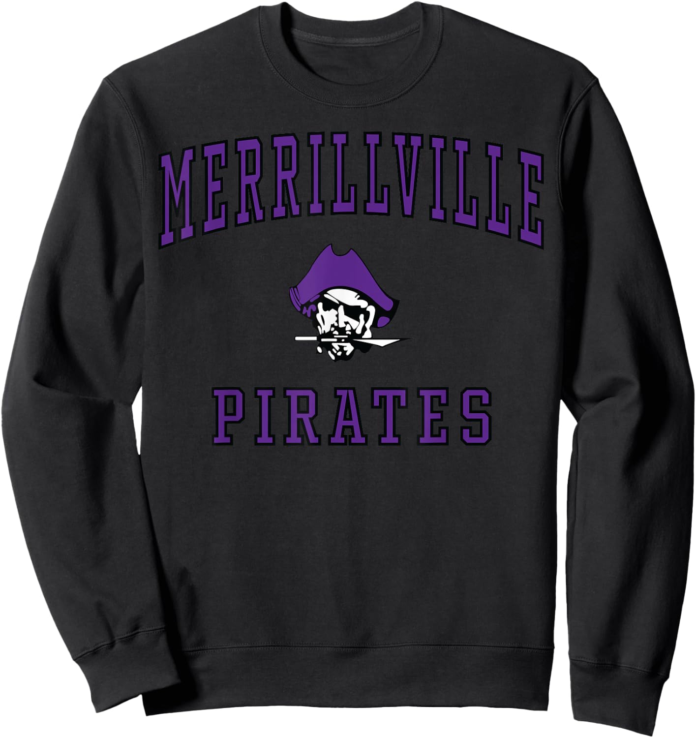 Merrillville High School Pirates C1 Sweatshirt - Sweatshirt | Black