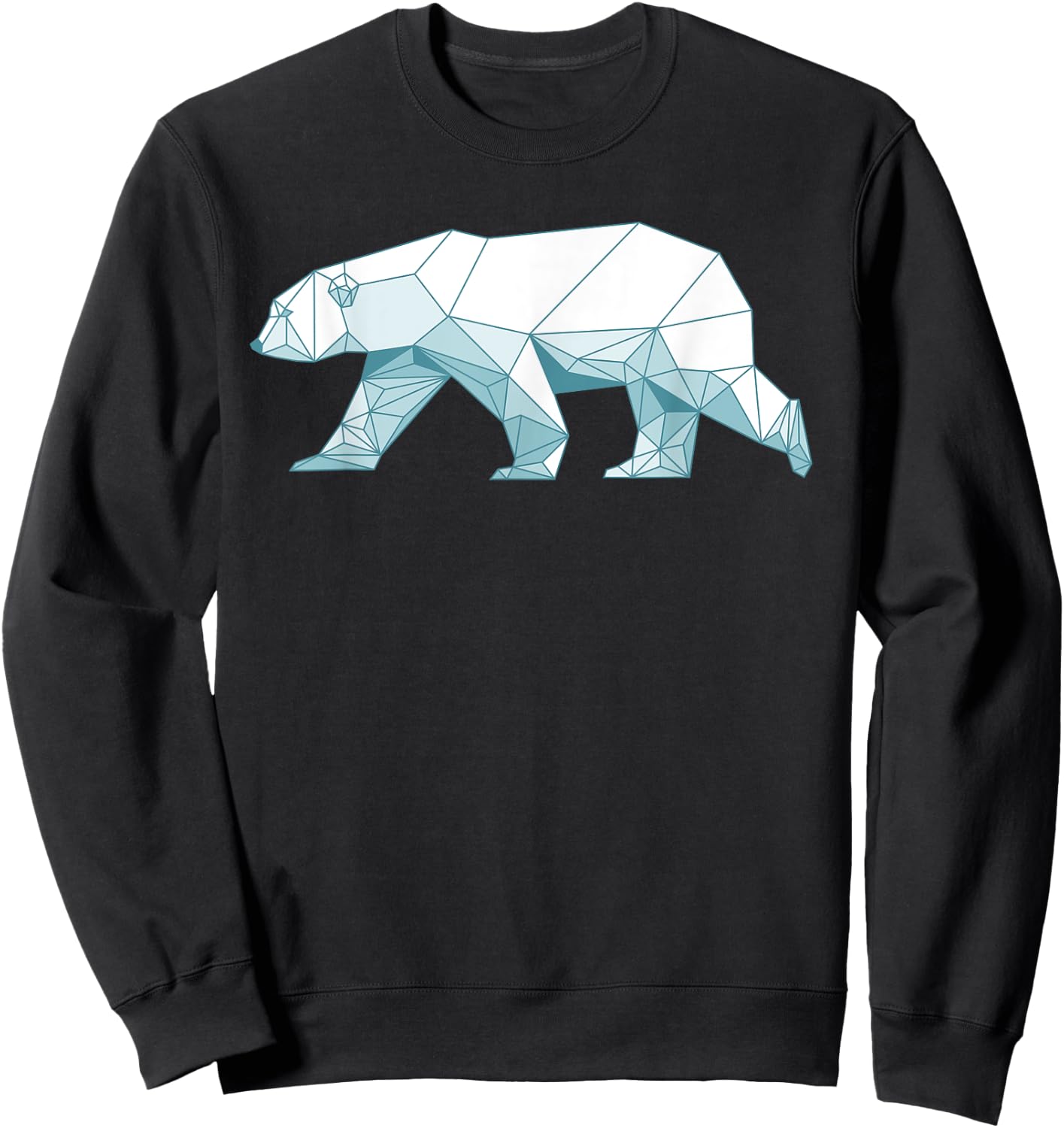 Cool Polar Bear Design Women Arctic Polar Bear Lover Sweatshirt - Sweatshirt | Black