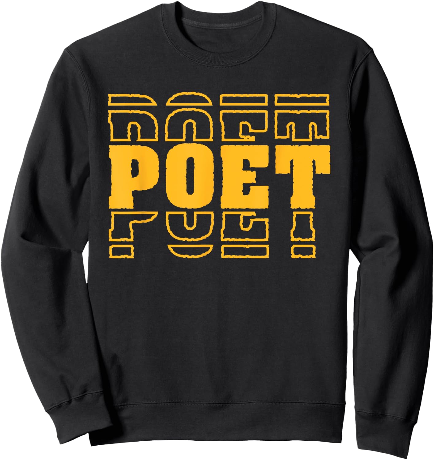 Vintage Poet | Lyrics Literature | Retro Poetry Sweatshirt - Sweatshirt | Black