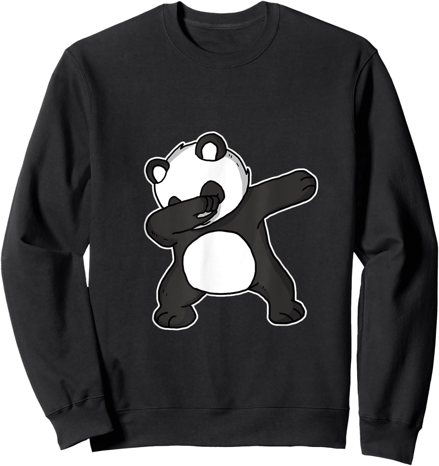 Funny Dabbing Panda Gift Panda Bear Dab Dance Sweatshirt - Sweatshirt | Black