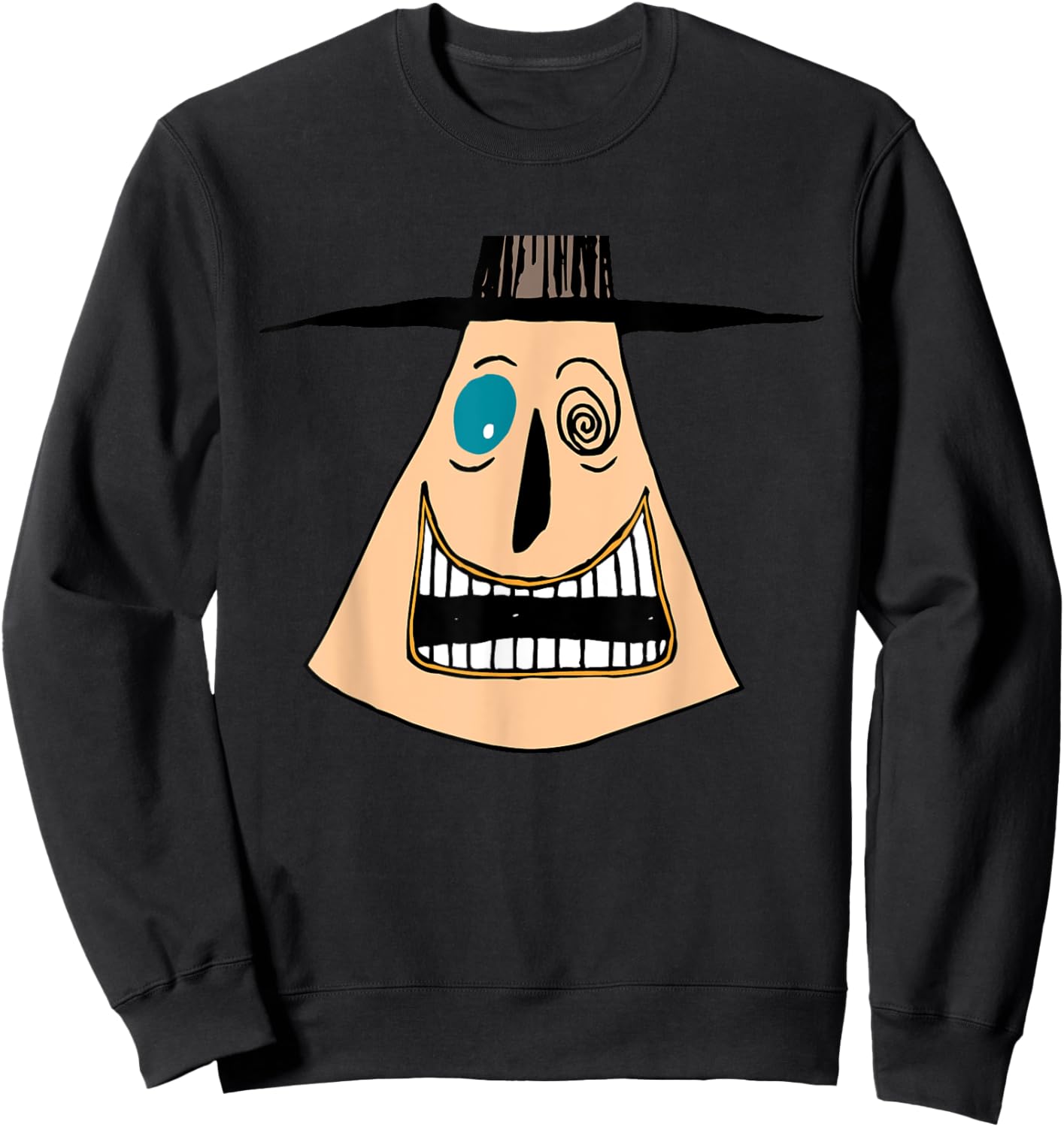 Disney The Nightmare Before Christmas The Mayor Big Face Sweatshirt - Sweatshirt | Black