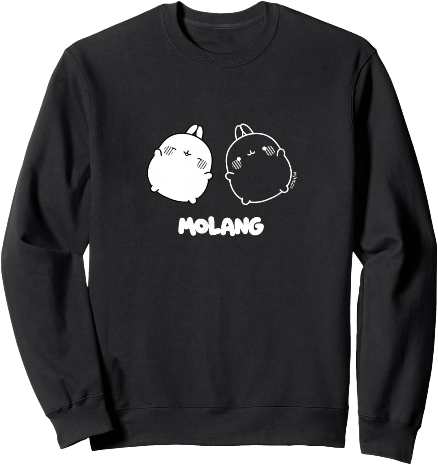 Molang - Lustige Cartoon-Designs für Frauen, Männer und Kinder Sweatshirt - Sweatshirt | Black