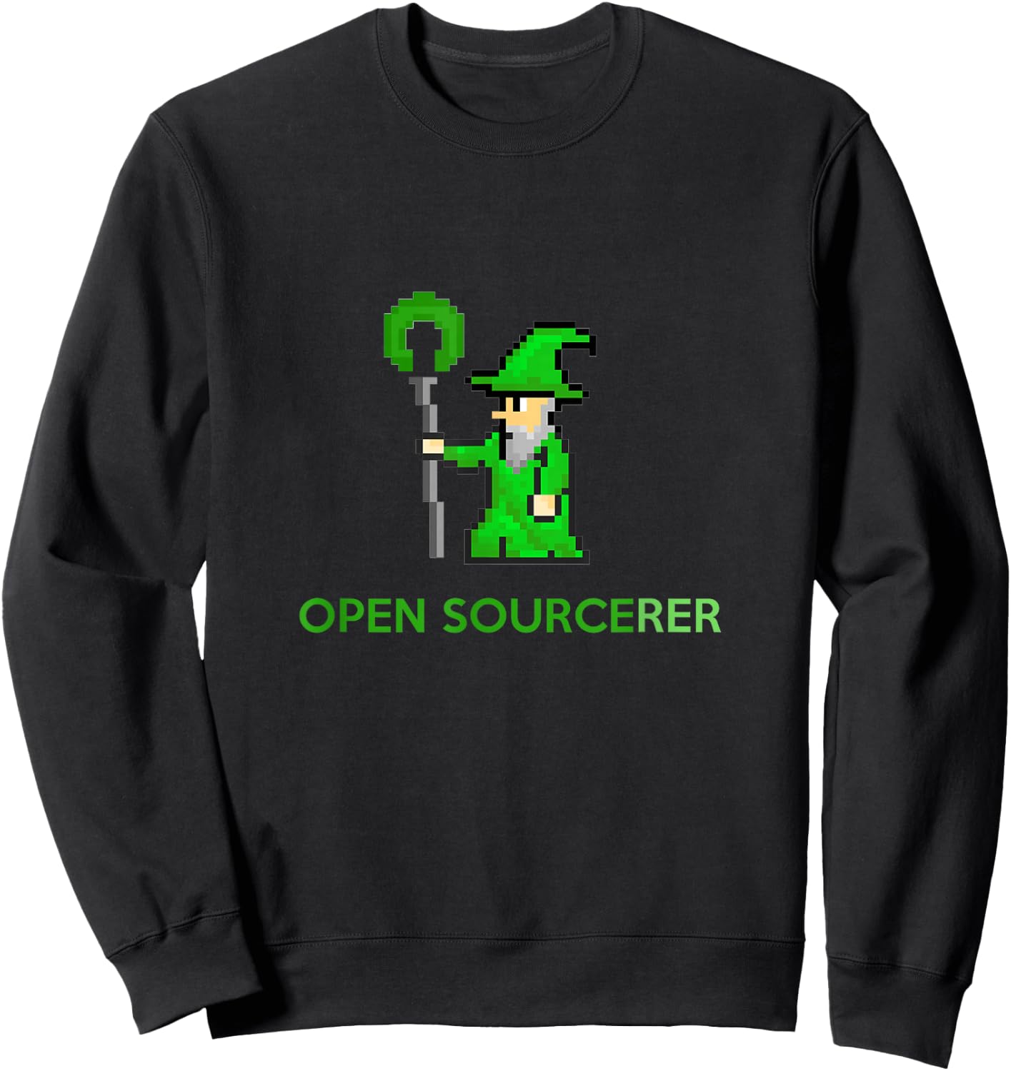 Open Sourcerer Developer Coder Open Sorcerer Sweatshirt - Sweatshirt | Black