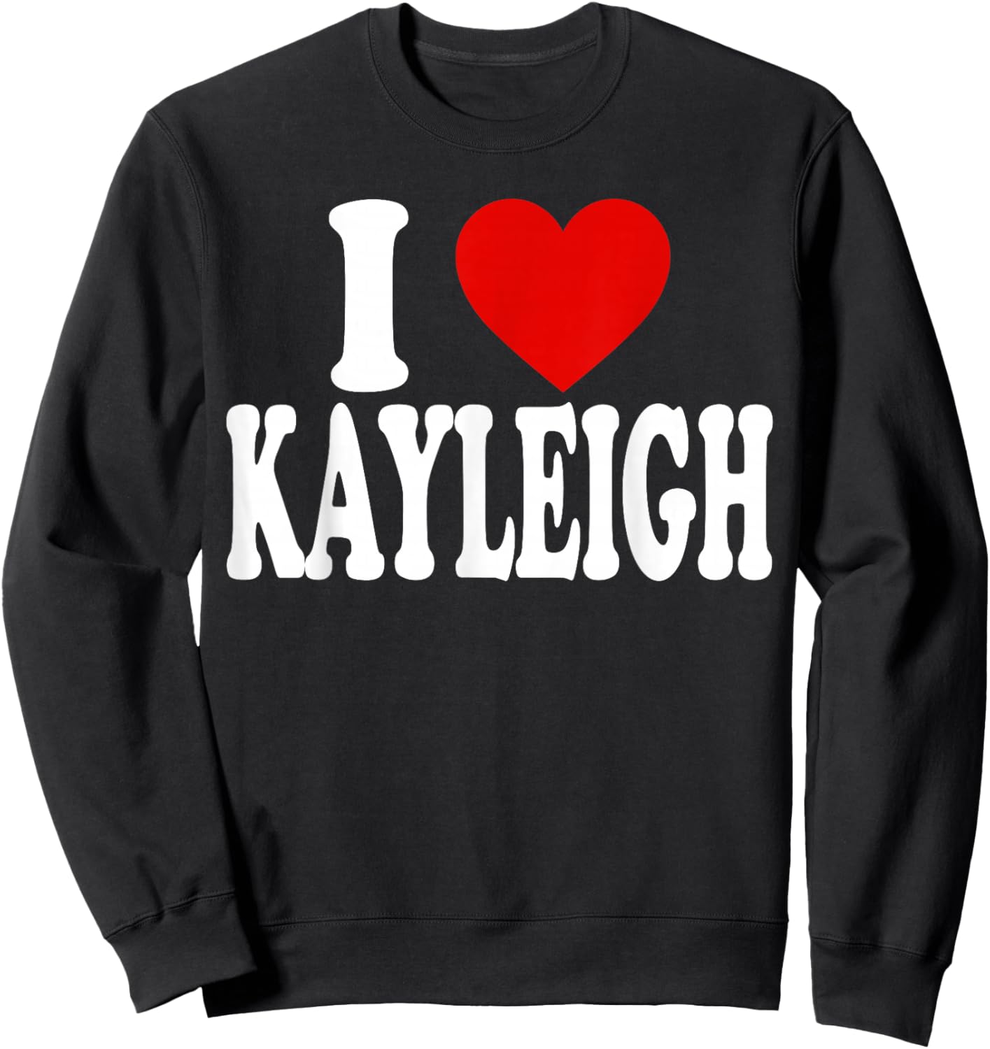 I Heart Love Kayleigh Sweatshirt - Sweatshirt | Black