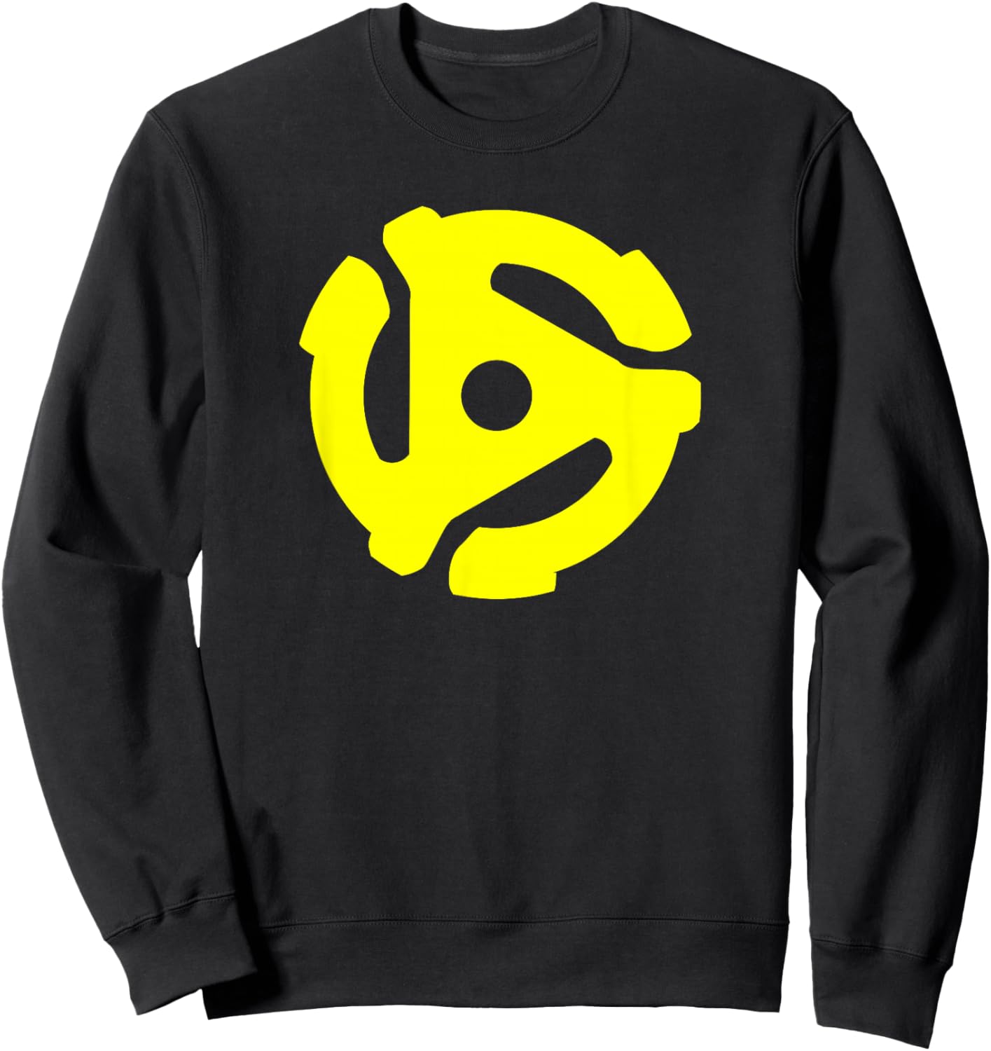 45 RPM Adapter Vinyl Record 45 Sweatshirt - Sweatshirt | Black