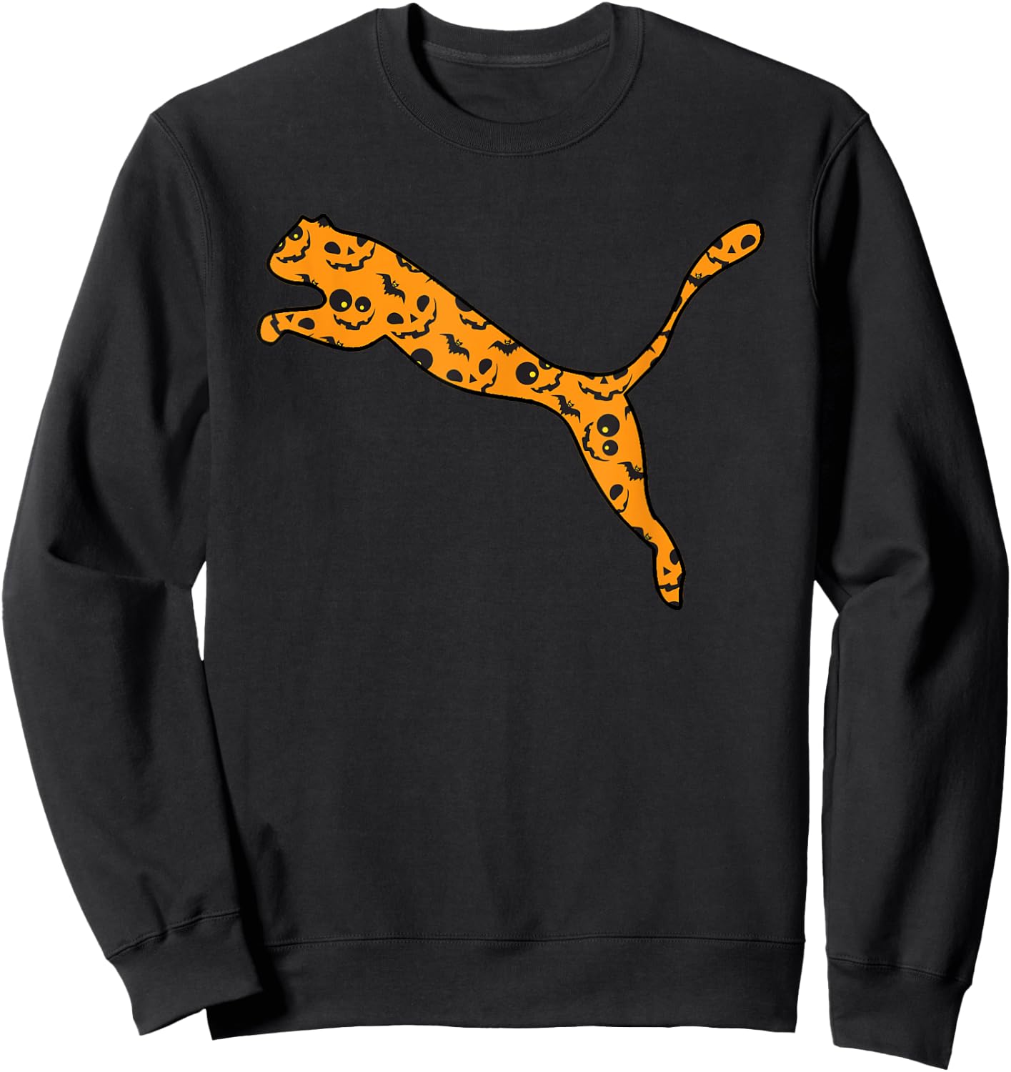 Jaguar Easy Halloween Outfit Panther Lazy Costume Gift Sweatshirt - Sweatshirt | Black