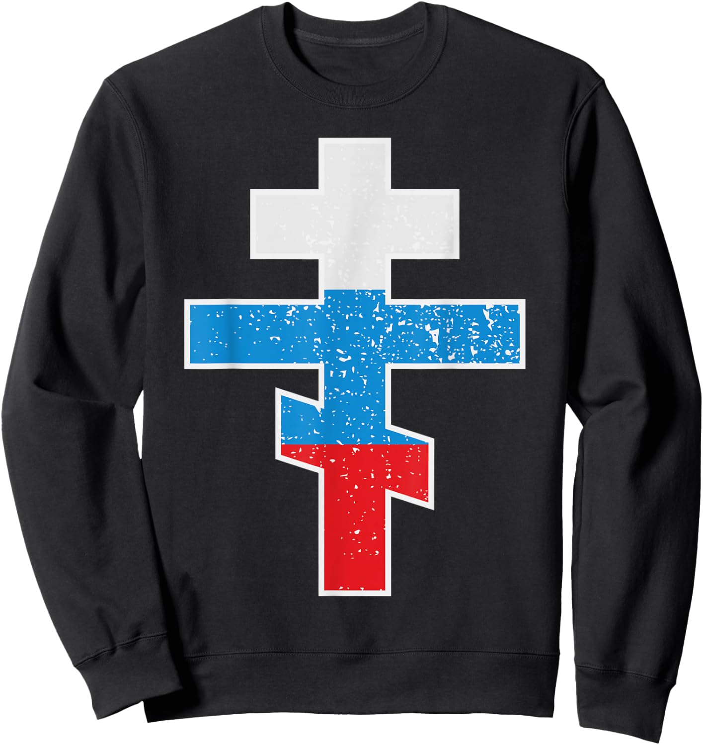 Russian Orthodox Cross Sweatshirt - Sweatshirt | Black