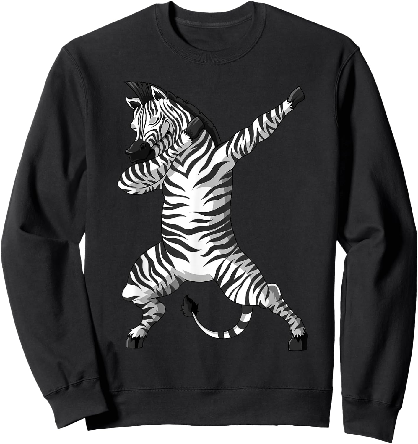 Funny Zebra Dab Dabbing Zoo Africa Safari Animal Lover Gifts Sweatshirt - Sweatshirt | Black