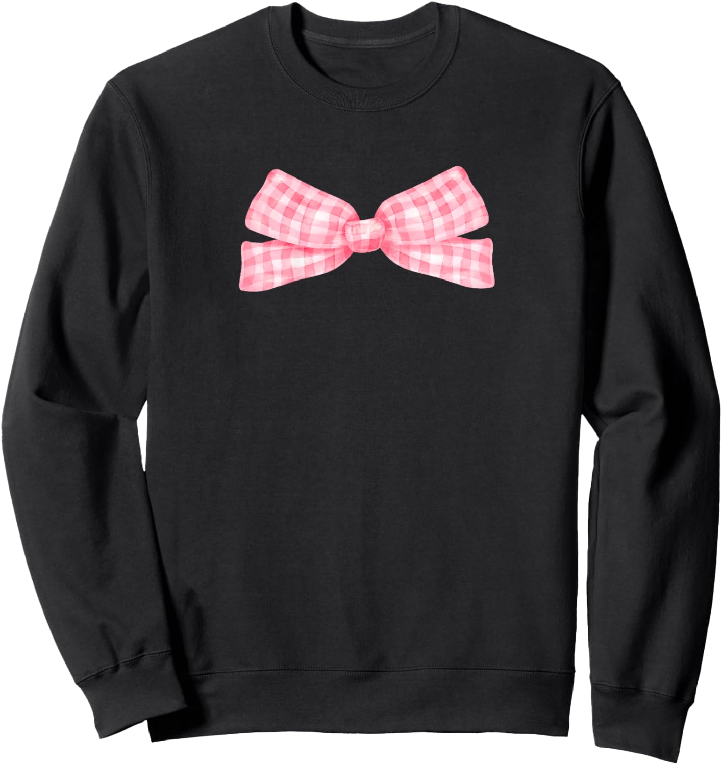 Cute Pink Bow 1st Birthday Squad Bday Celebrate Girls Party Sweatshirt - Sweatshirt | Black