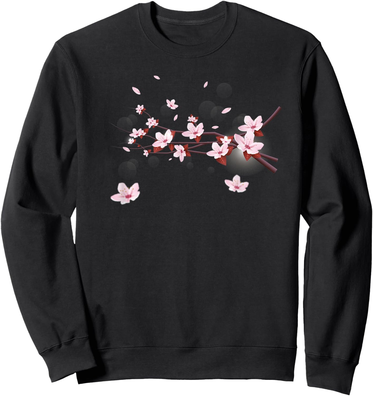 Sakura Cherry Blossom Japan's Favorite Flower Sweatshirt - Sweatshirt | Black