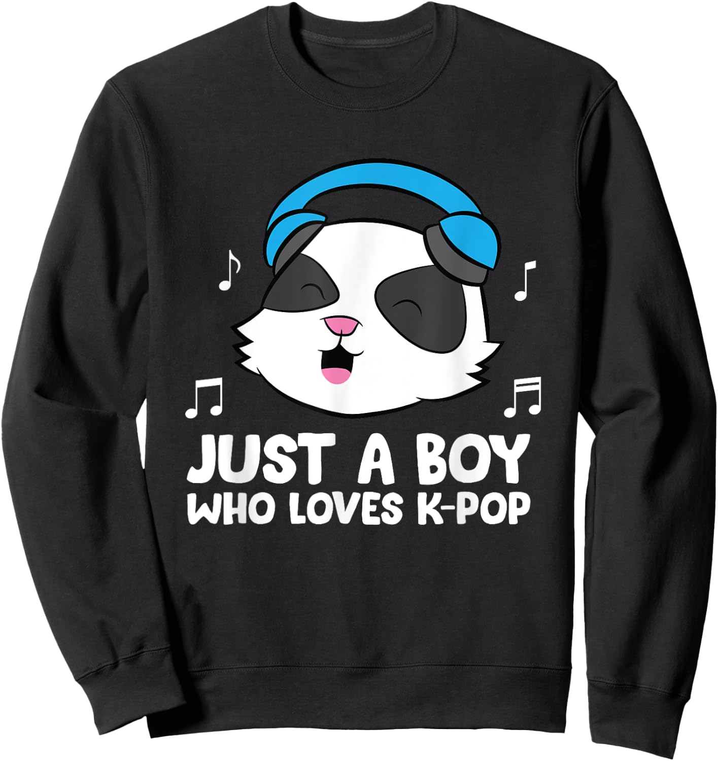 K-Pop Boy Just a Boy Who Loves K-Pop Sweatshirt - Sweatshirt | Black