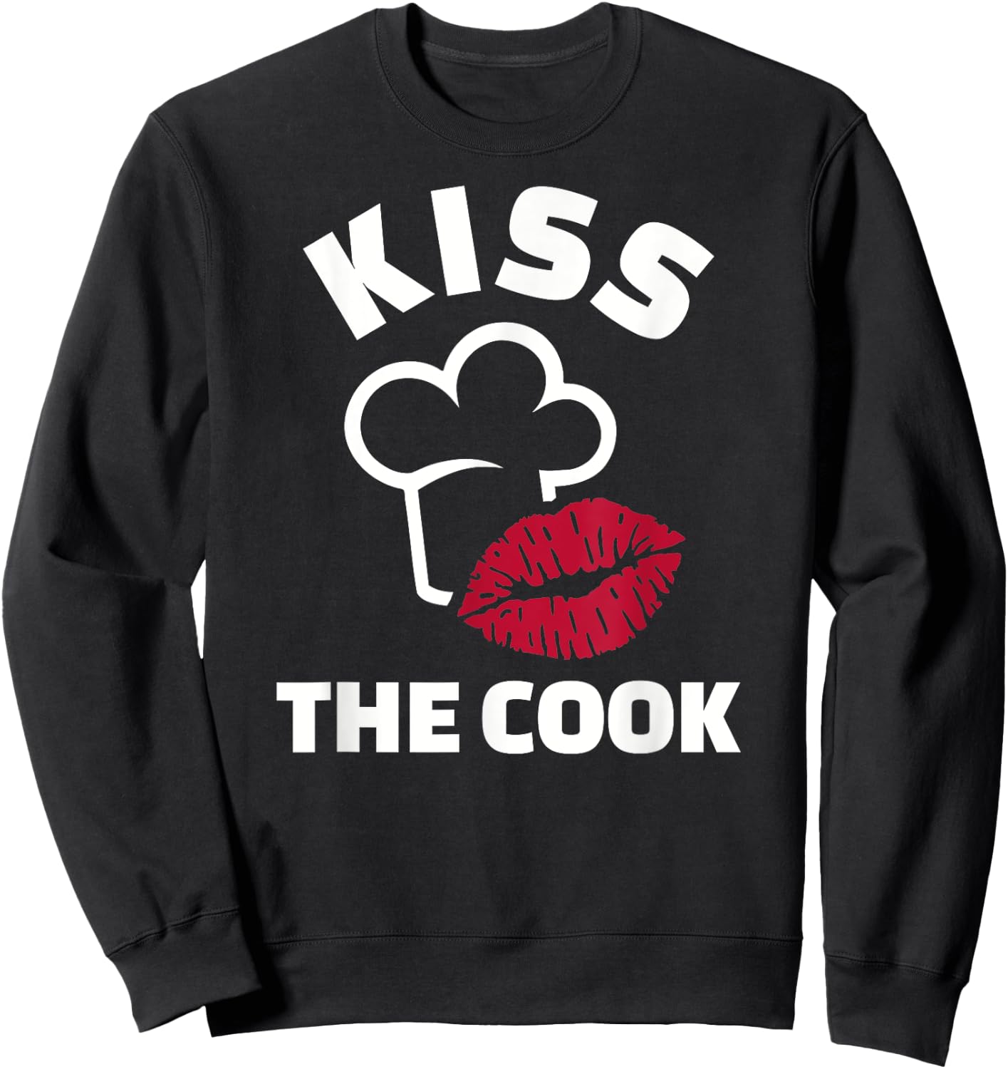 Kiss the cook Sweatshirt - Sweatshirt | Black