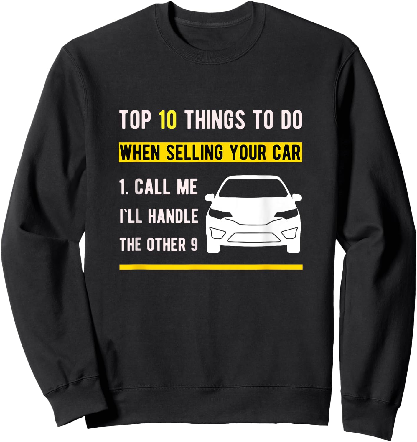 Car Salesman For Auto Seller Who Love Vintage Car Sweatshirt - Sweatshirt | Black
