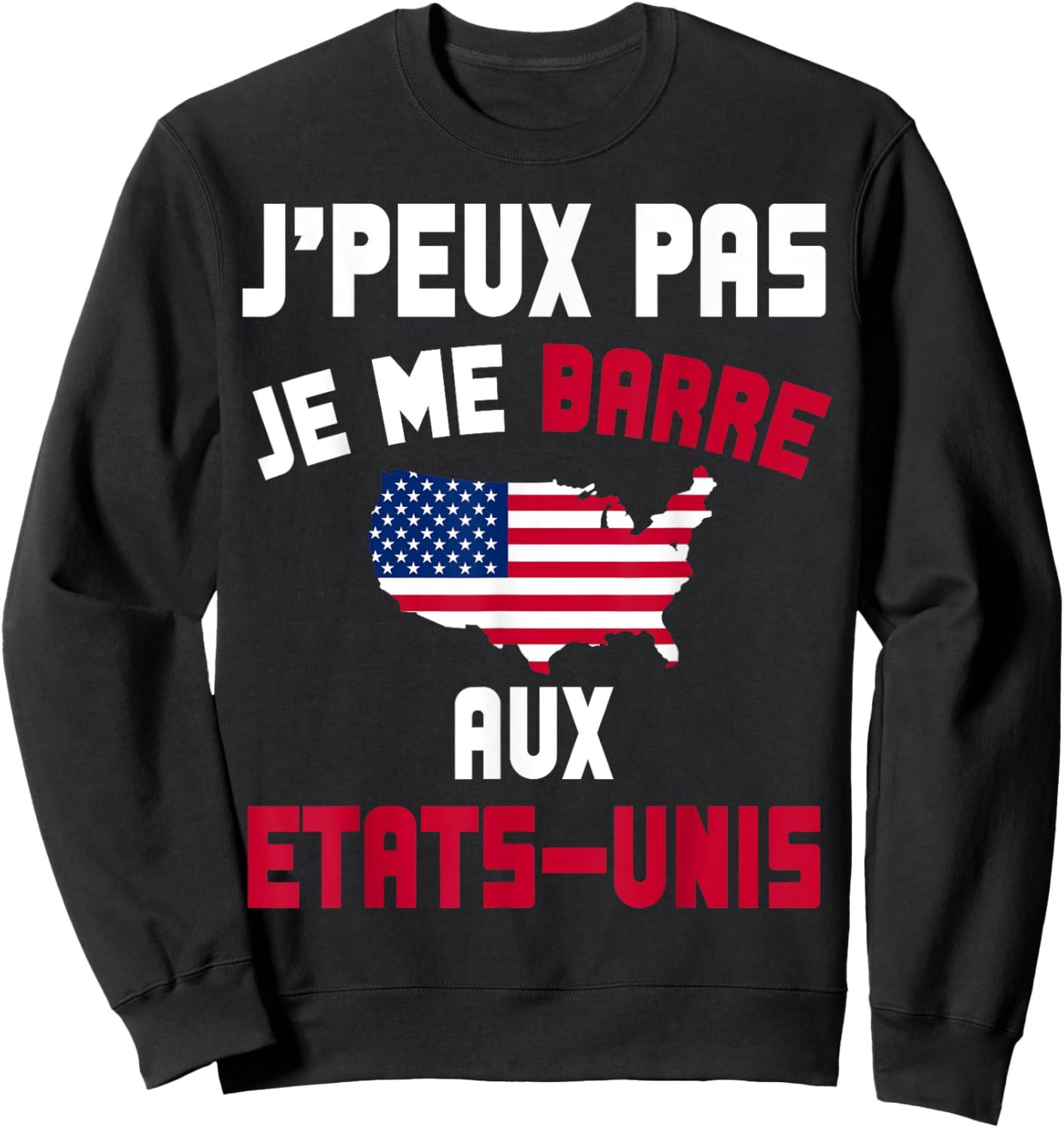 I Can't I Bar USA Gift Travel USA , Black, S Sweatshirt - Sweatshirt | Black