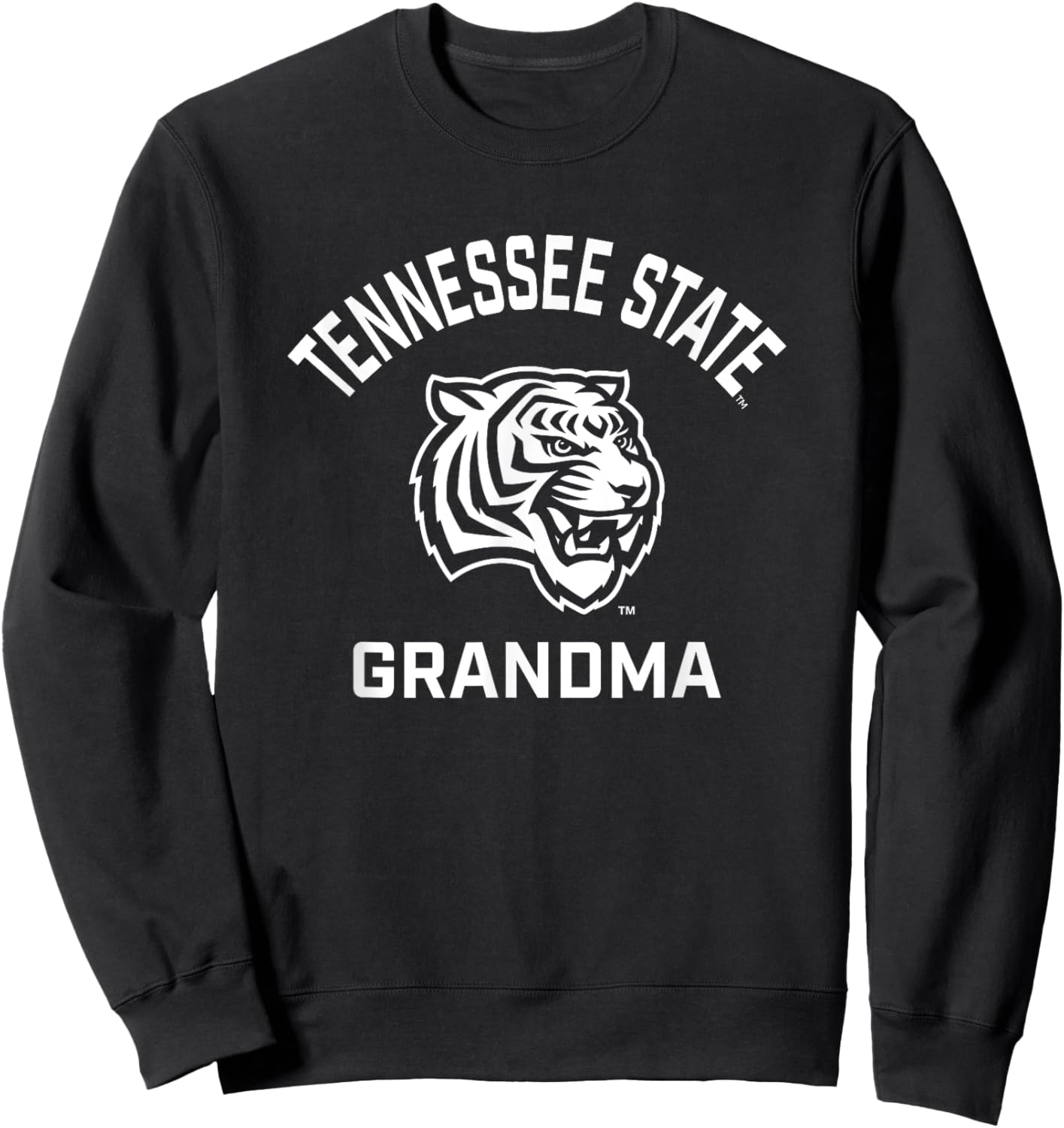Tennessee State University TSU Tigers Arched Grandma Sweatshirt - Sweatshirt | Black